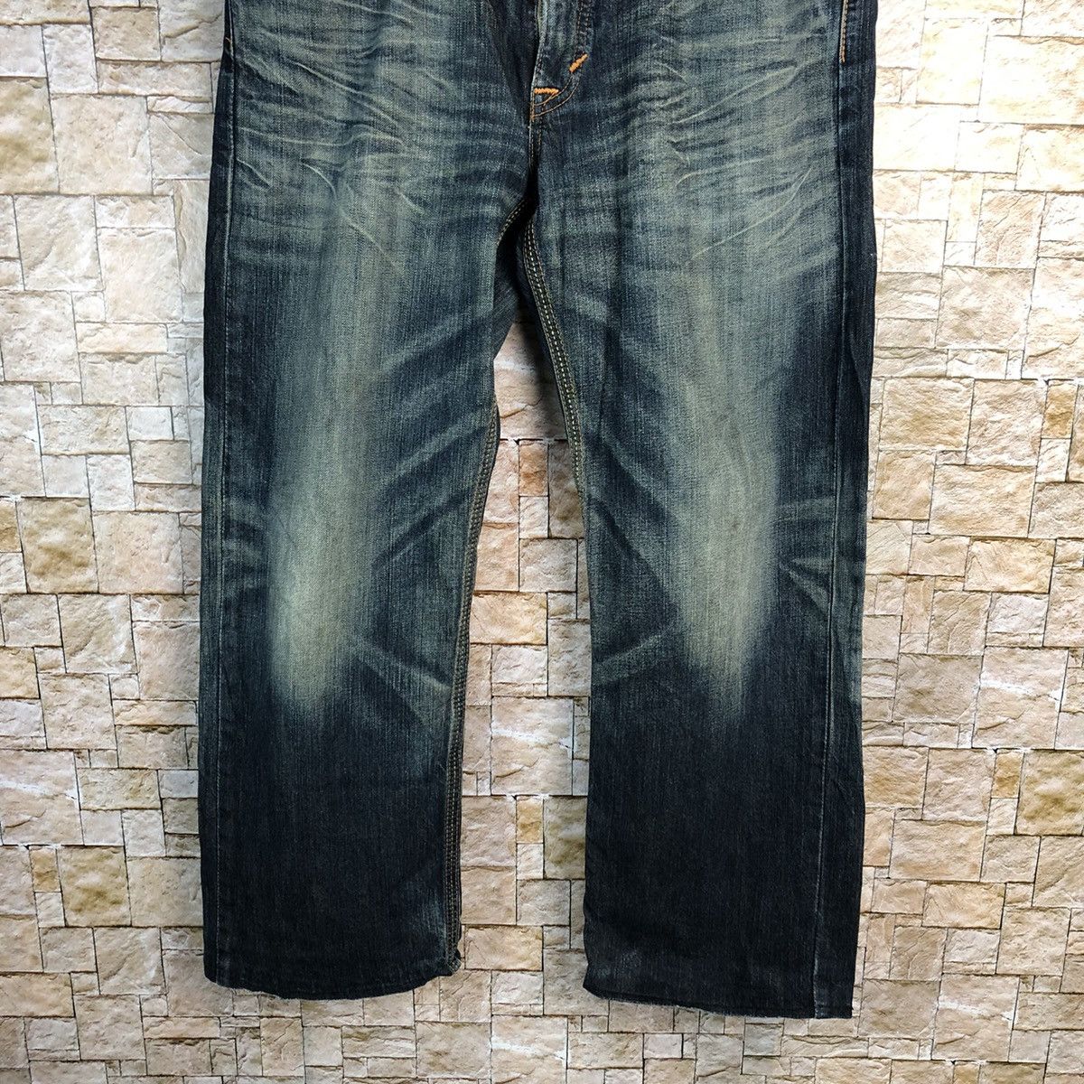 Edwin Edwin faded Blue Denim jeans Pants #7597 Size US 33 - 15 Thumbnail