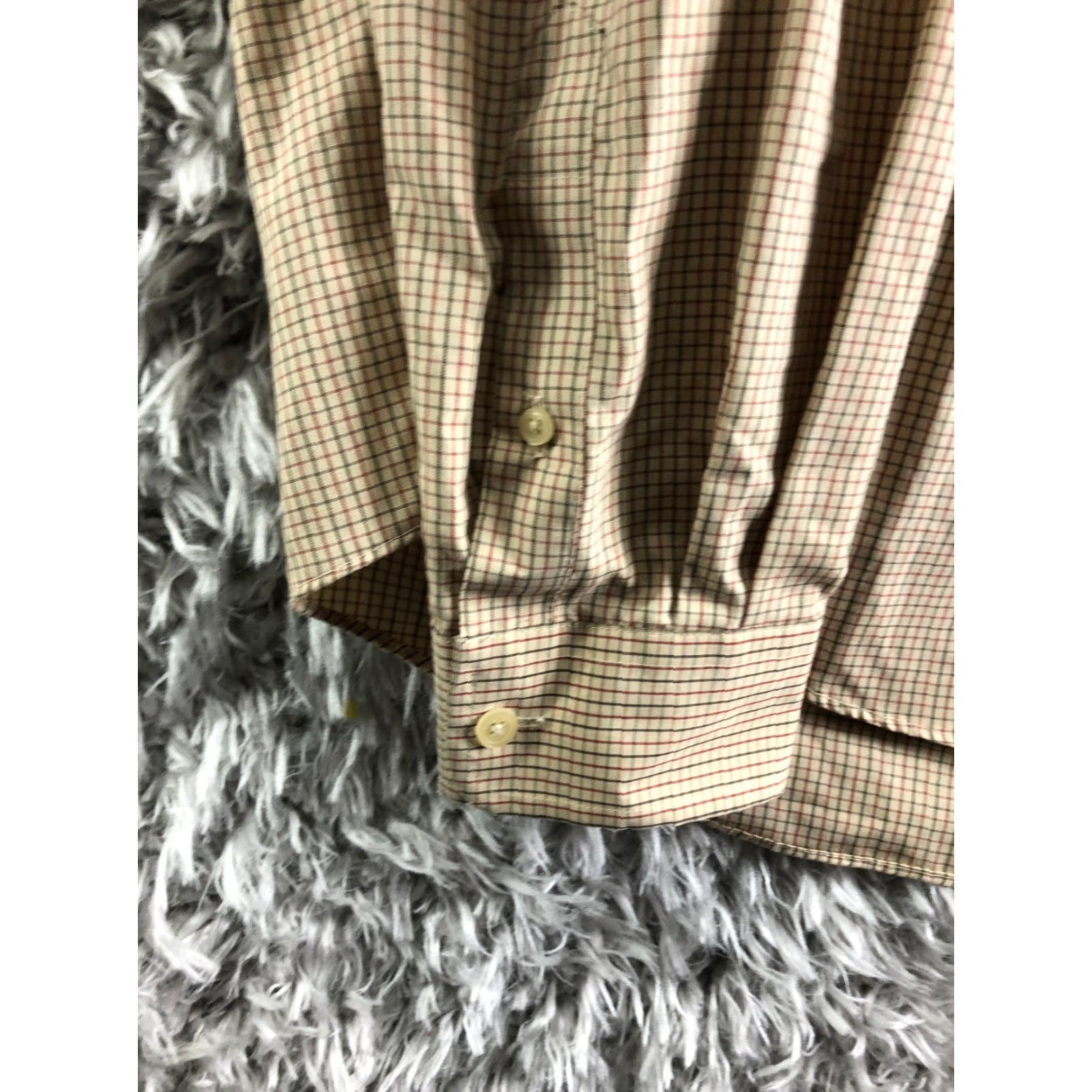 Eddie Bauer Eddie Bauer Shirt Button-Down Plaid Beige Long Sleeve XLT Mens Size US XL / EU 56 / 4 - 2 Thumbnail