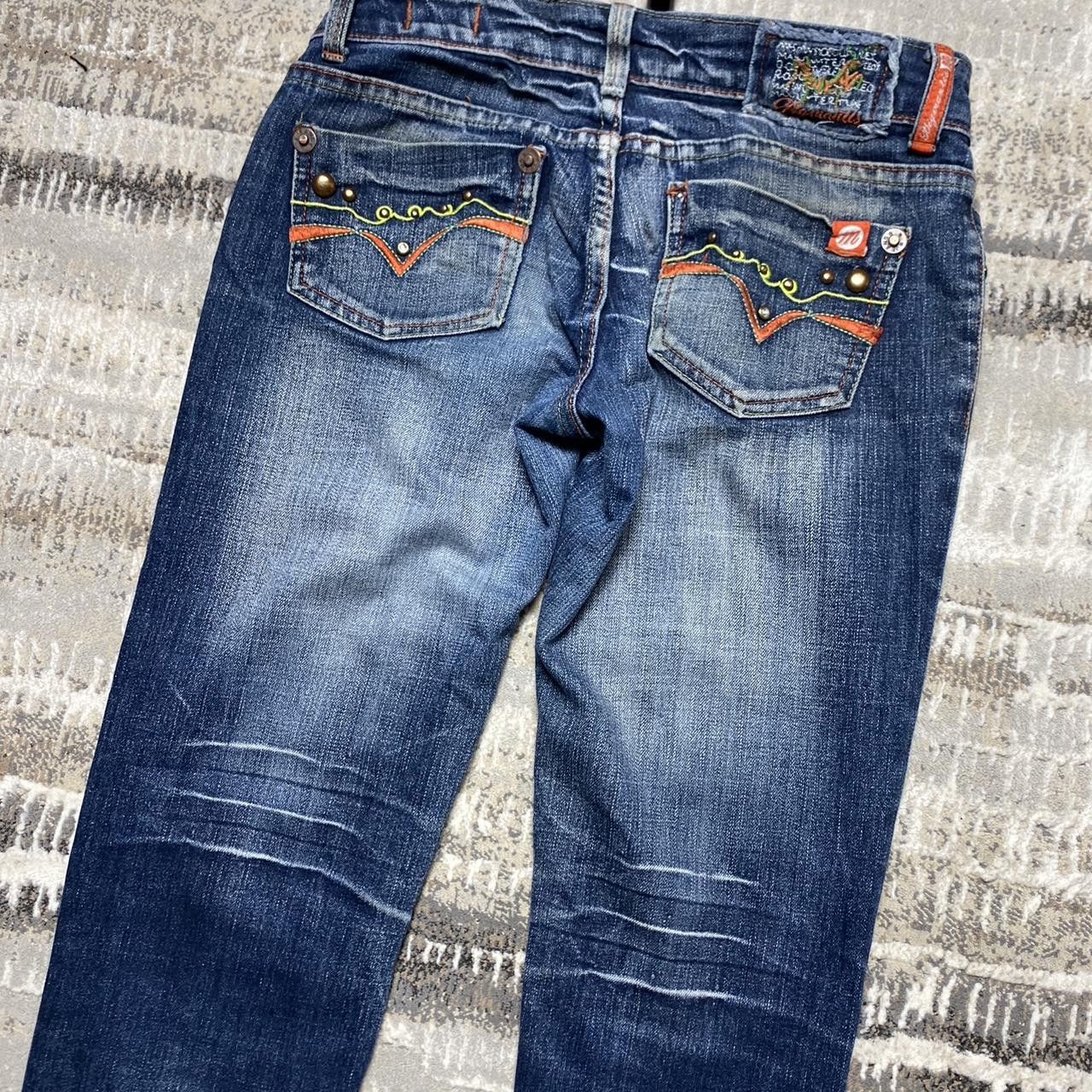Japanese Brand 00s Style Washed Slim Jeans Navy 27" Size 27" / US 4 / IT 40 - 3 Thumbnail