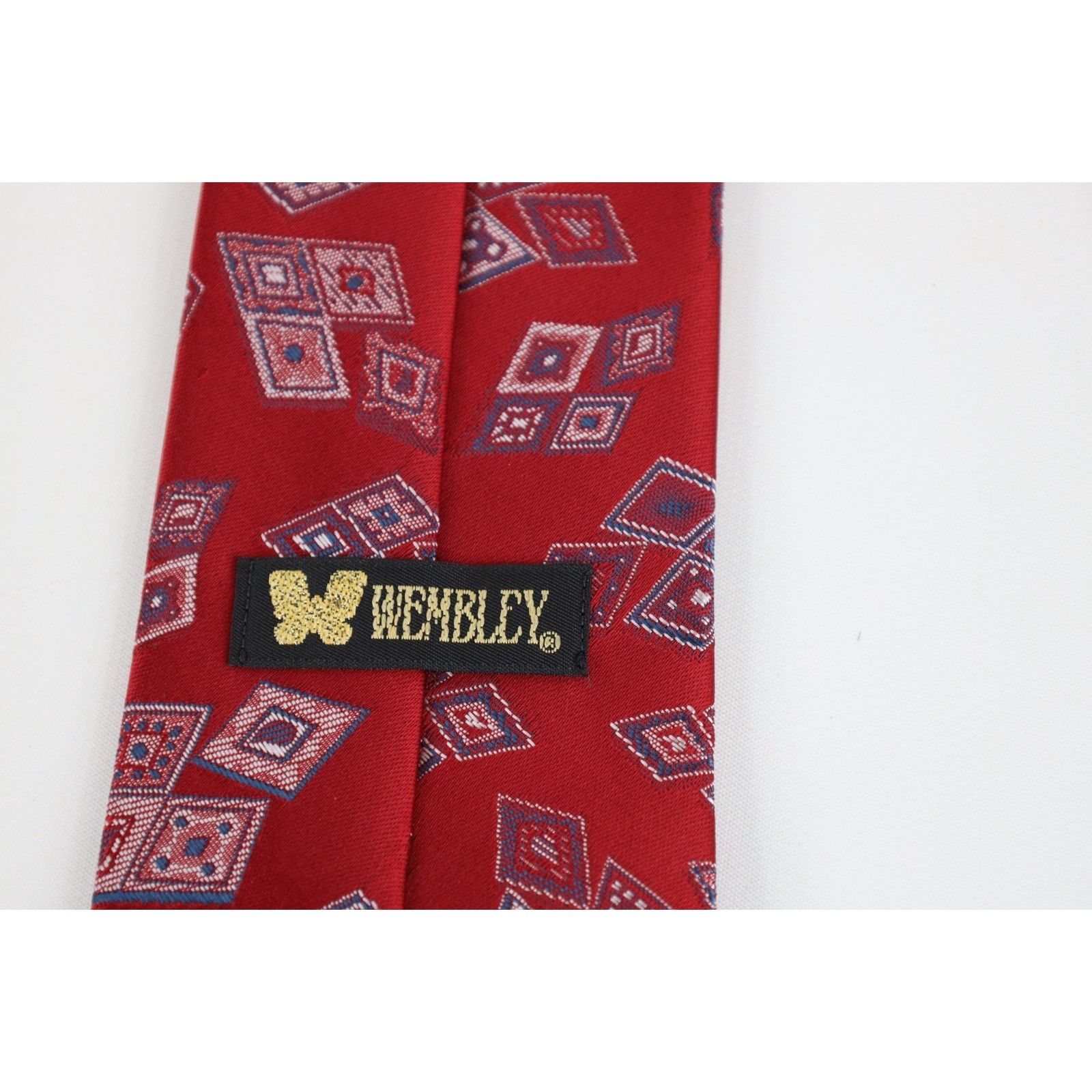 Vintage Vintage 90s Streetwear Geometric Diamond Neck Tie Wedding Size ONE SIZE - 5 Thumbnail
