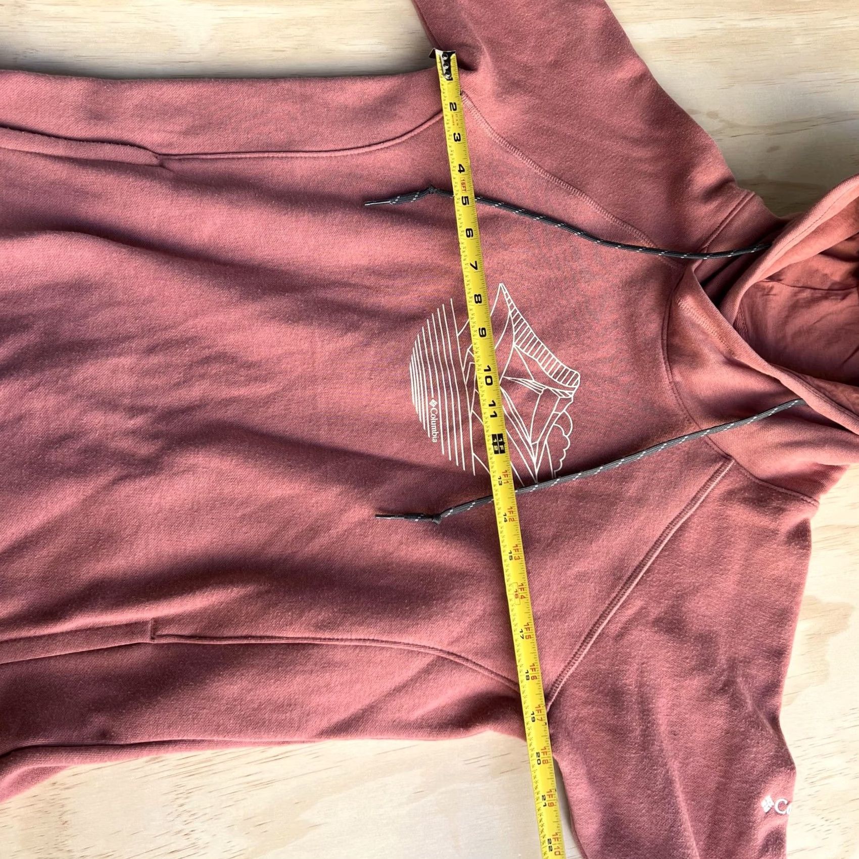 Pinko Columbia Hoodie Womens S Pink Mountain Graphic Fleece Pullover Hiking Size S / US 4 / IT 40 - 6 Thumbnail