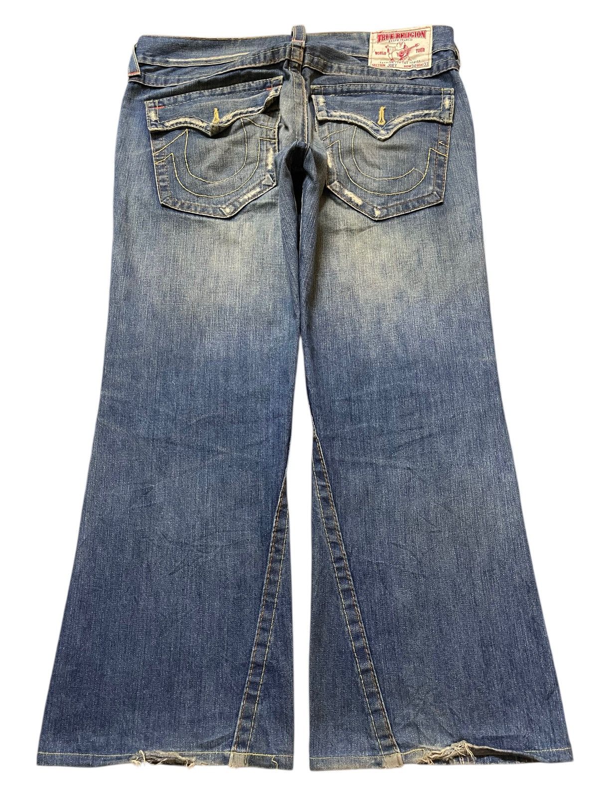 True Religion Vintage Usa True Religion Mud Wash Distress Spiral Leg Baggy Size US 38 / EU 54 - 2 Thumbnail