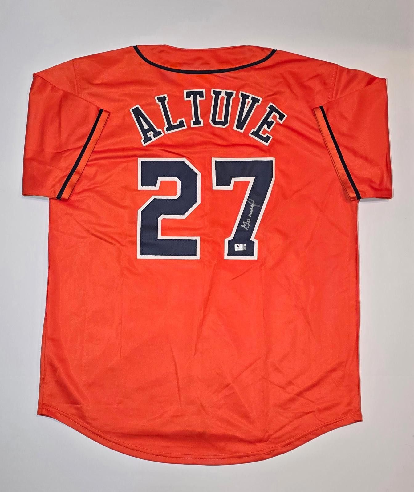 Other Jose Altuve Houston Astros Signed Baseball Jersey With COA Size ONE SIZE - 2 Thumbnail