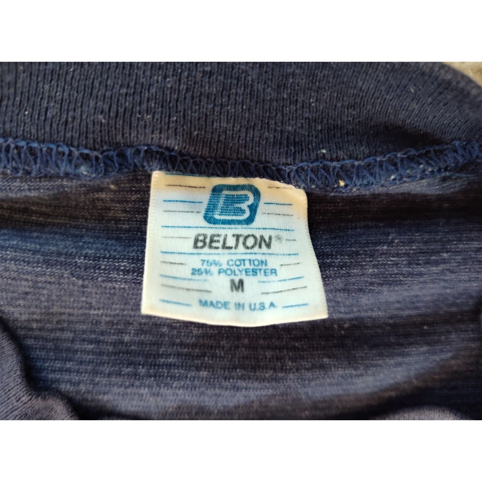 Clarks VINTAGE Belton Roy Clark Music T-Shirt Medium Blue Single Stitch 70s 80s 90s Mens Size US M / EU 48-50 / 2 - 7 Thumbnail