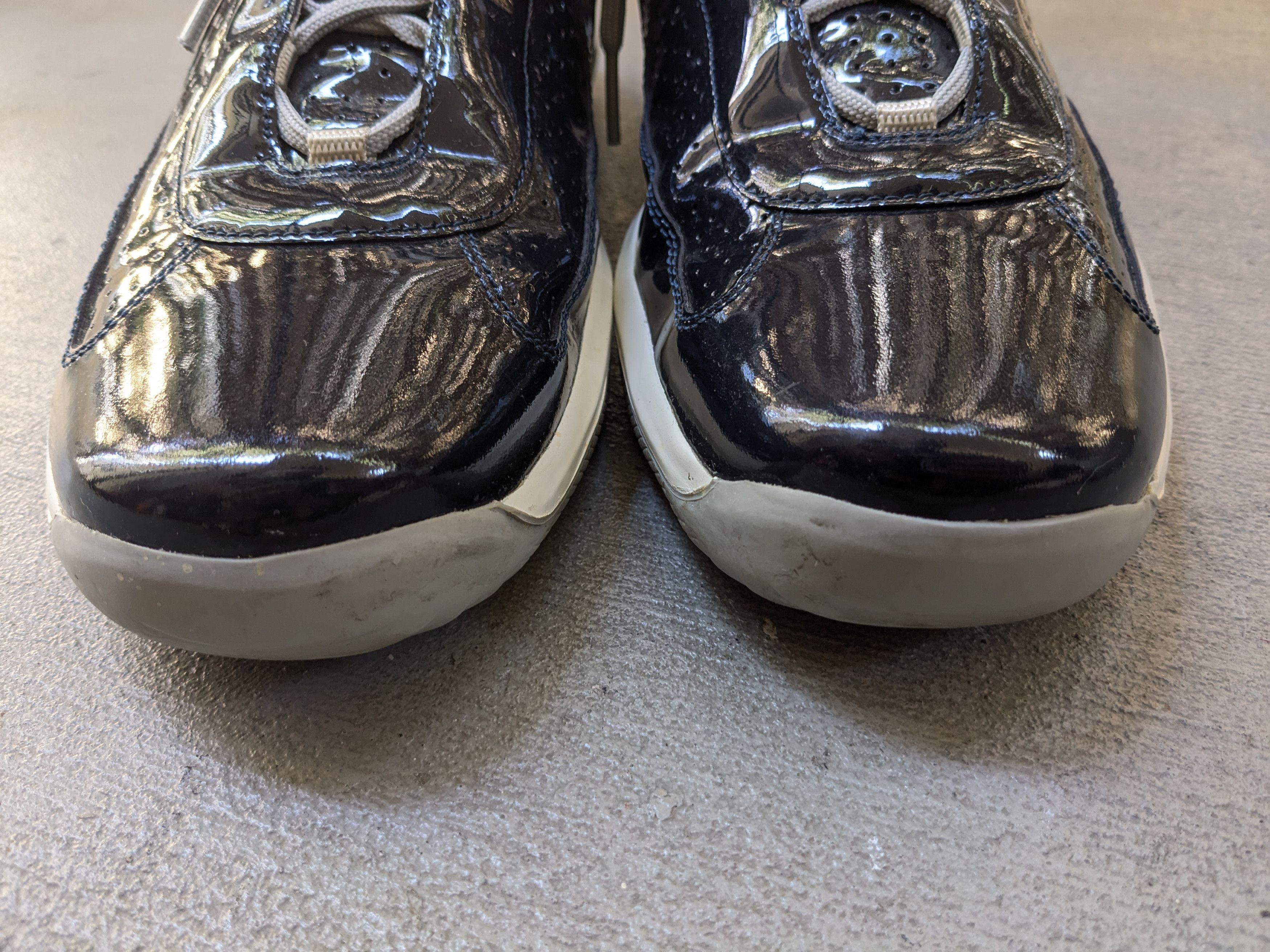 Prada Prada America's Cup Sneakers Navy Blue Patent Leather 12.5 Size US 12.5 / EU 45-46 - 2 Thumbnail