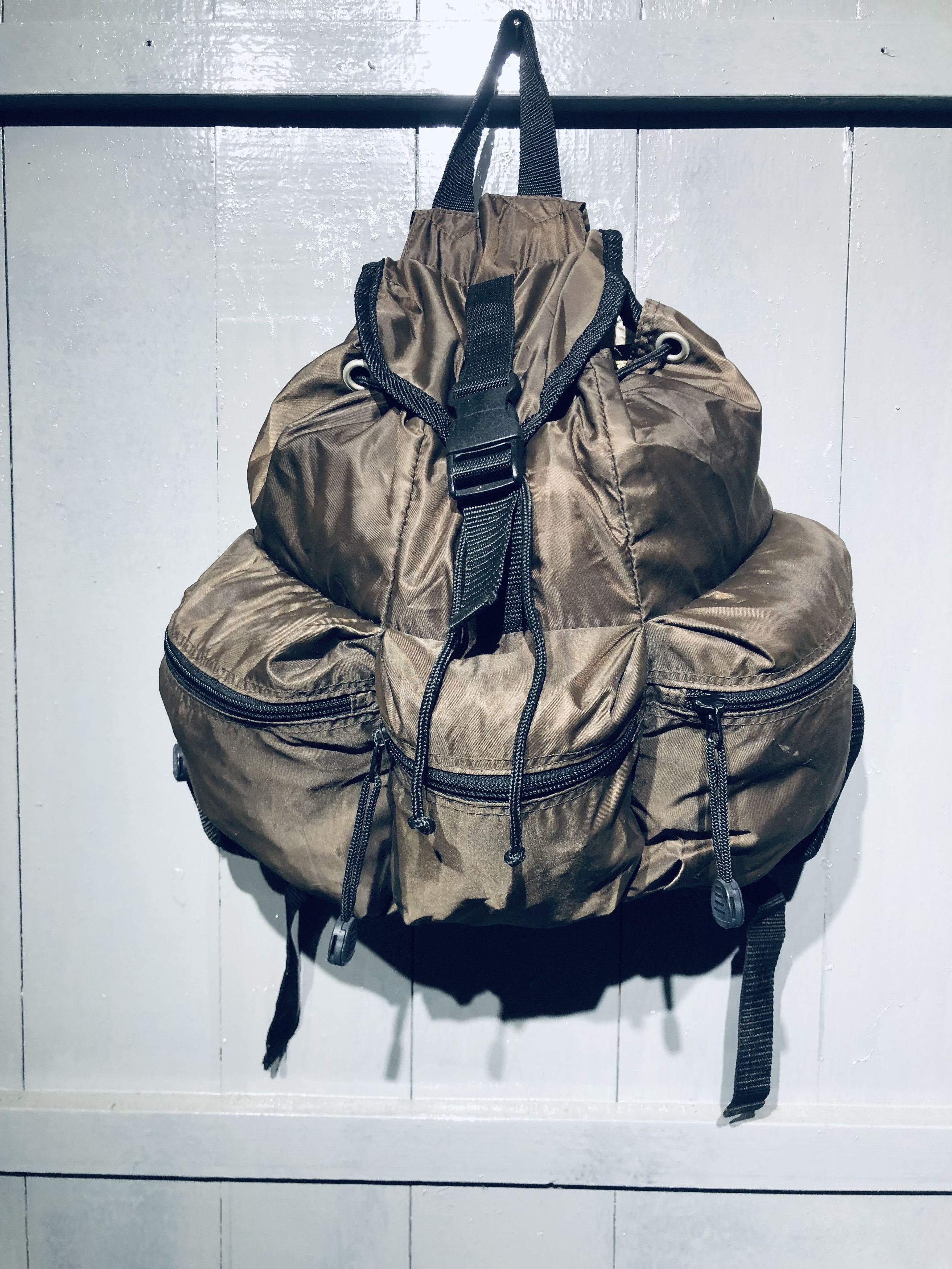 Japanese Brand Japanese Nylon Style 3 Pocket Outside Backpack Size ONE SIZE - 3 Thumbnail
