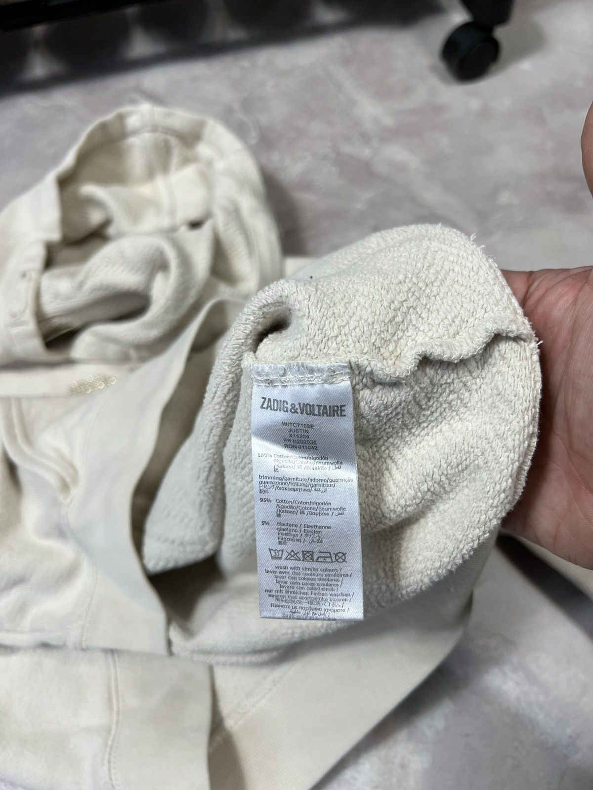 Vintage × Zadig & Voltaire Vintage Zadig Voltaire Luxury Y2k Hoodie Size M / US 6-8 / IT 42-44 - 6 Thumbnail