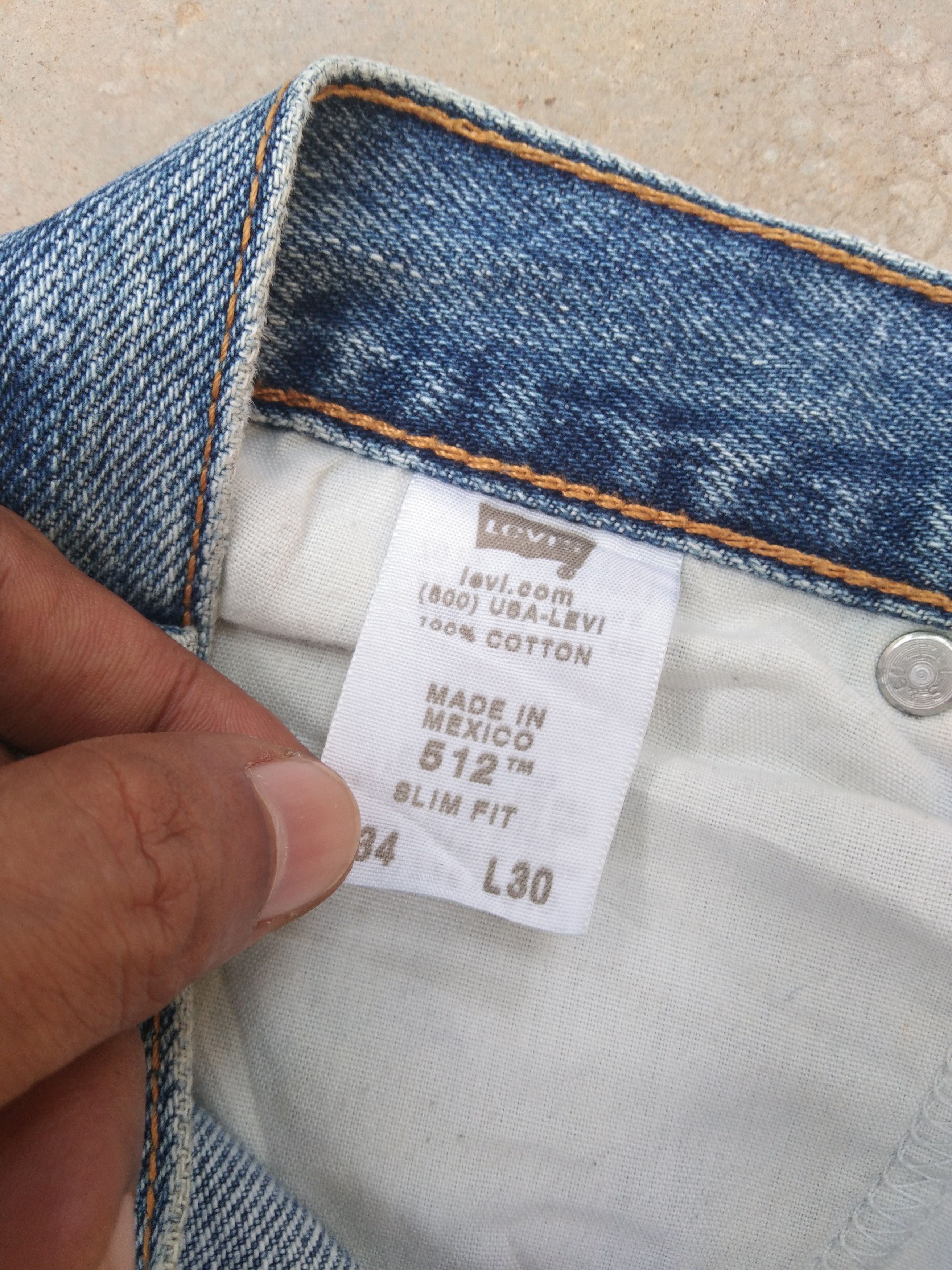 Levi's Vintage Levi's Jeans 512 Slim Fit 34x30 Size US 34 / EU 50 - 7 Thumbnail