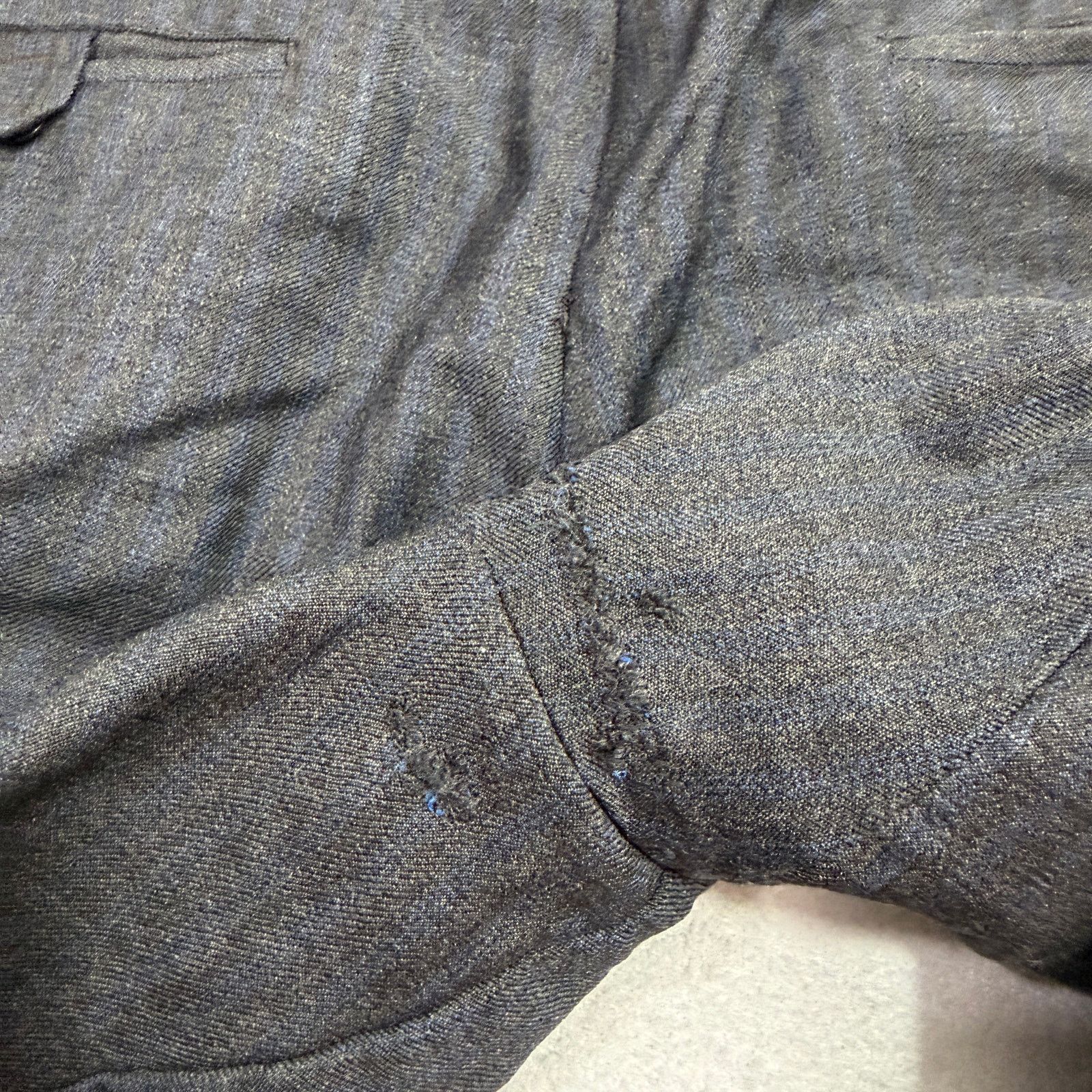 Vintage Vintage Hart Schaffner & Marx Wool Pants 33x30 Gray Blue Size US 33 - 8 Thumbnail