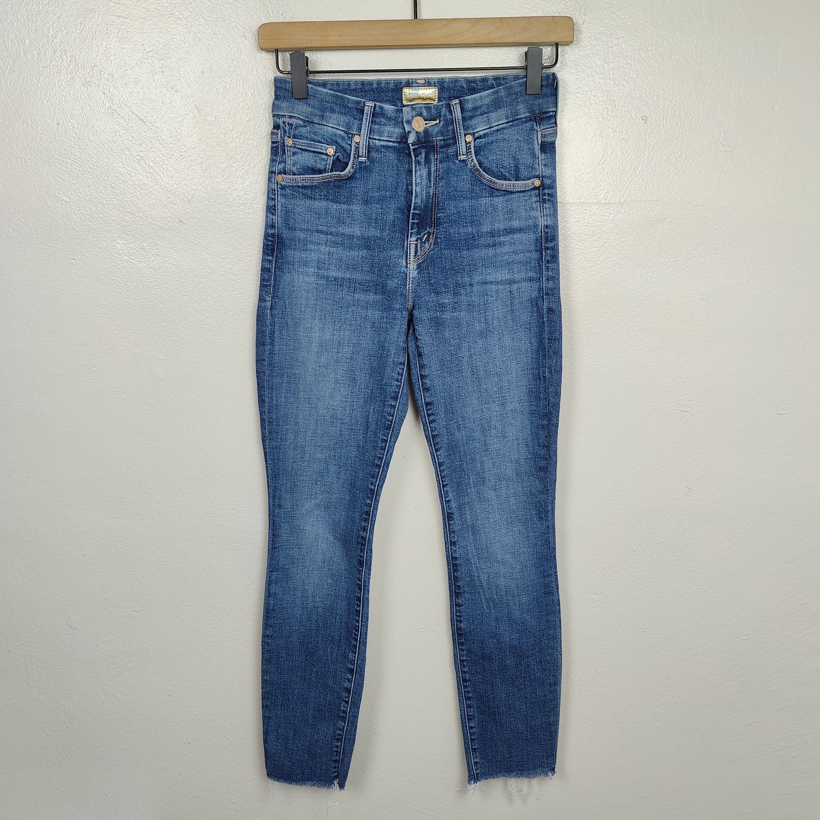 MOTHER Mother Looker Ankle Fray Jeans Womens 24 Girl Crush Size 24" / US 00 / IT 34 - 1 Thumbnail
