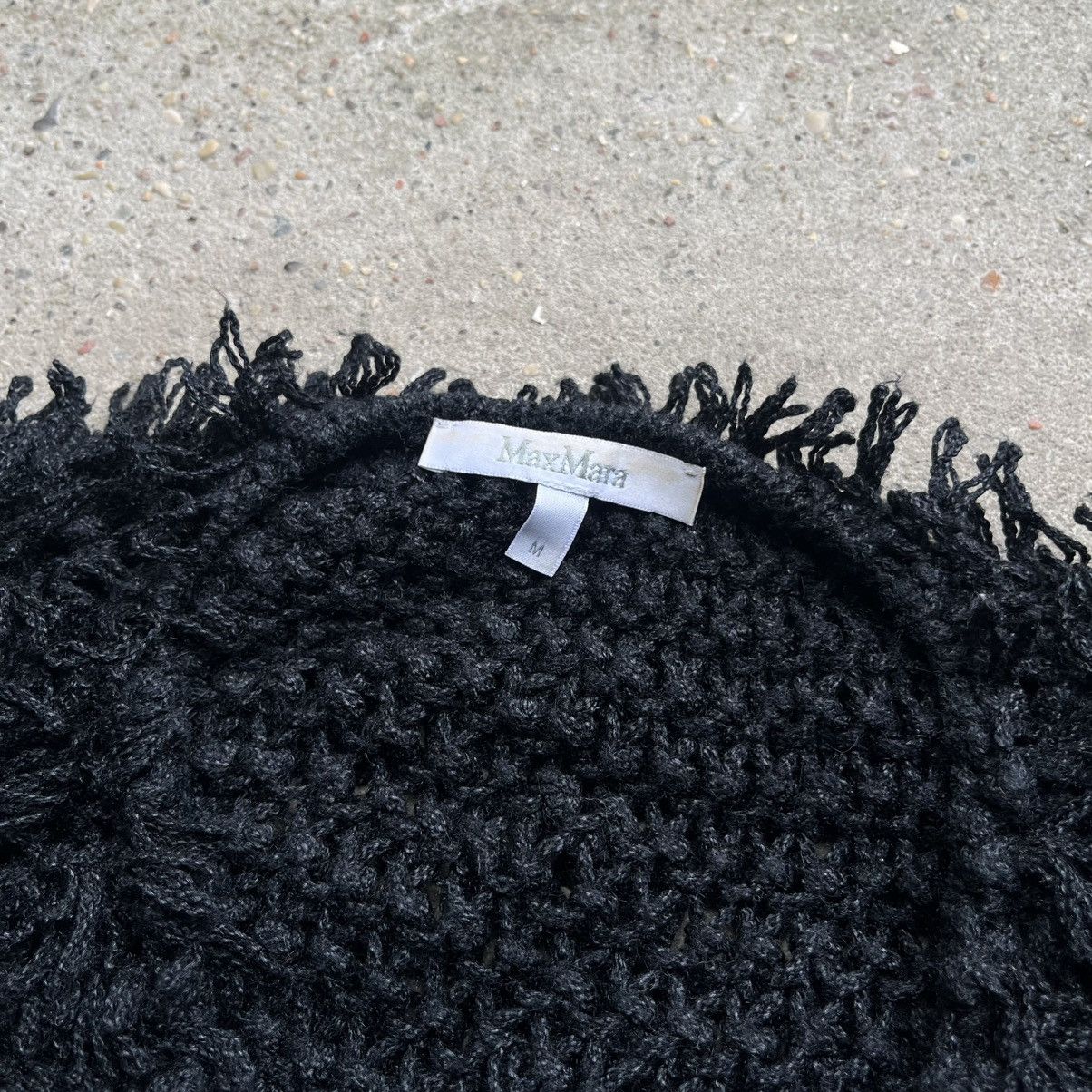 Max Mara × Vintage × Weekend Max Mara Max Mara knitwear fibres cardigan synthetic black Size M / US 6-8 / IT 42-44 - 2 Thumbnail
