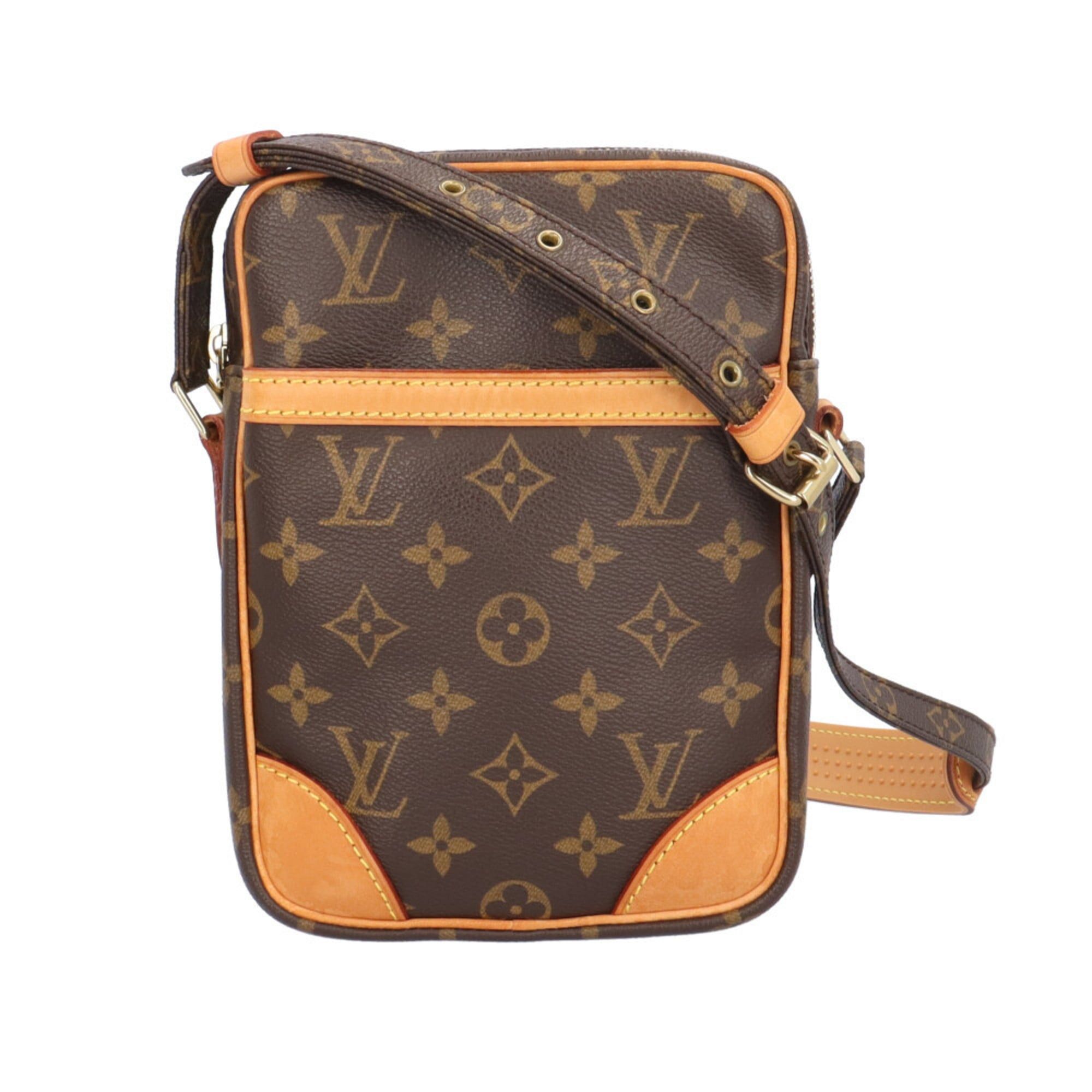 Louis Vuitton Pre-owned Louis Vuitton Danube Monogram Shoulder Bag in Canvas (M45266) Brown. Women's. Size ONE SIZE - 1 Thumbnail