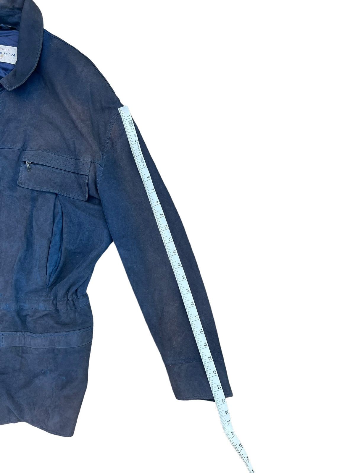 SERAPHIN Seraphin France Distress Sun Fade Oversize Leather Jacket Size US S / EU 44-46 / 1 - 4 Thumbnail