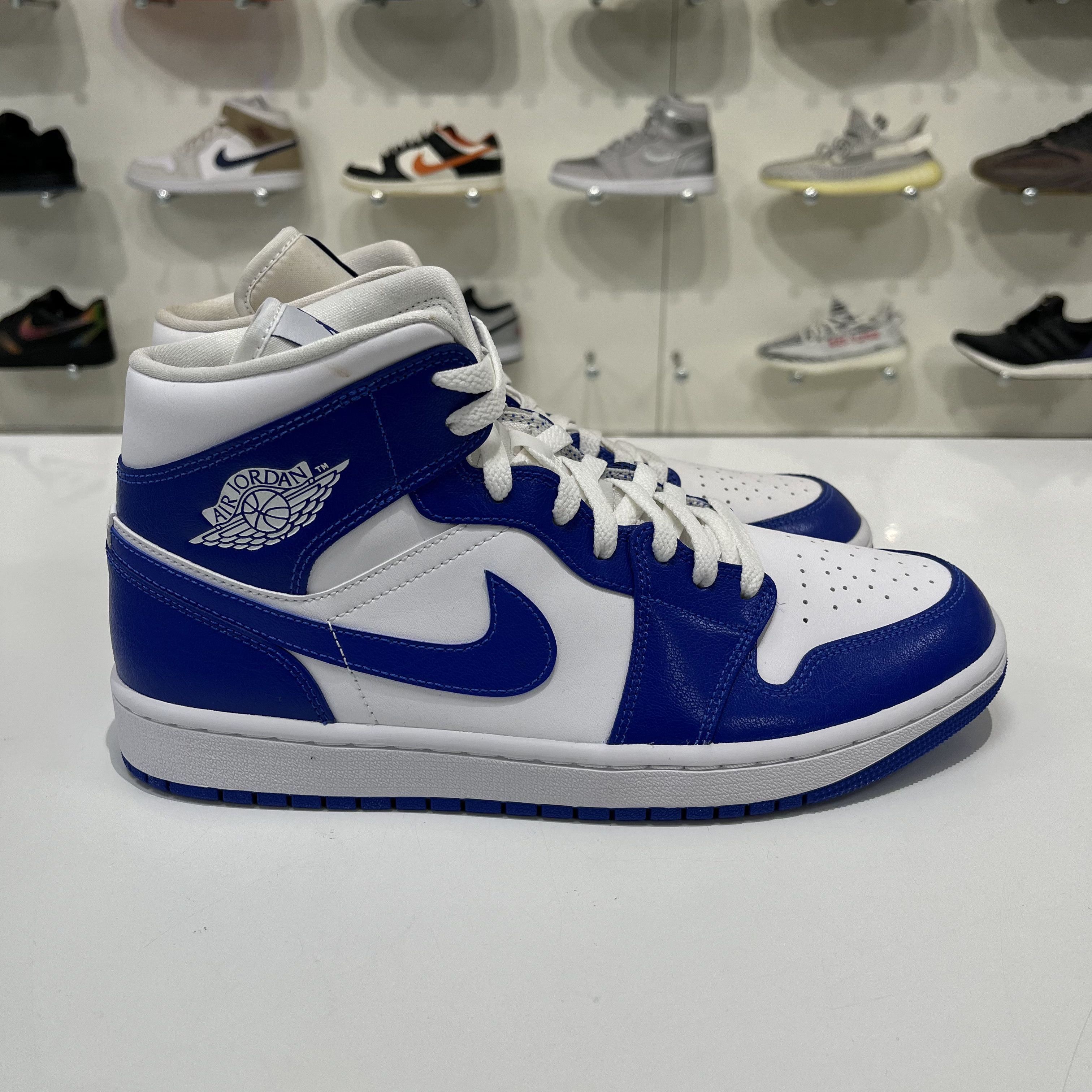 Nike Air Jordan 1 Mid Kentucky Blue (W) Size US 11.5 / IT 41.5 - 4 Thumbnail