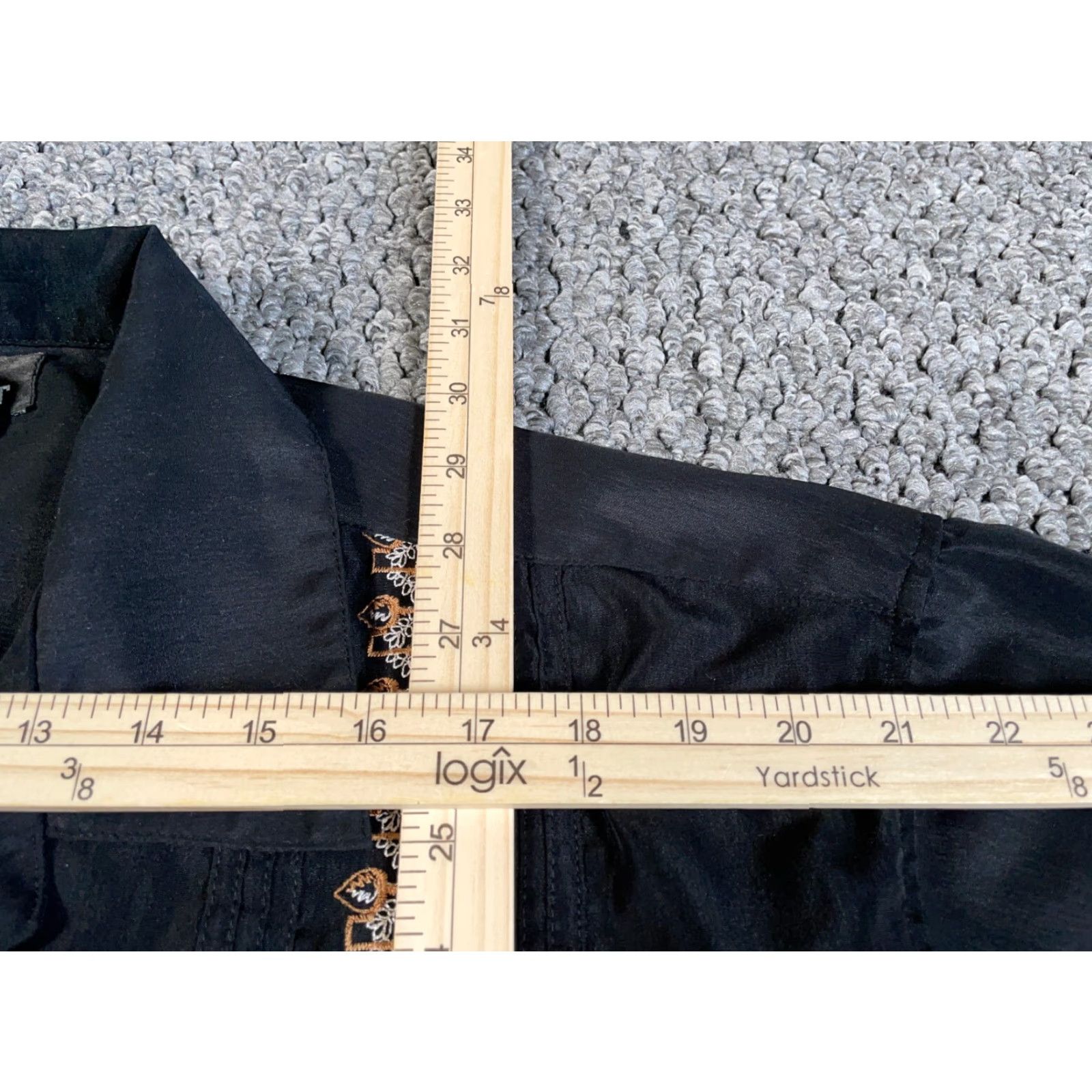 Vintage Vintage Yes Retro Resort Style Camp Collar Shirt Adult XL Black Embroidered Front Cabana Size US XL / EU 56 / 4 - 7 Thumbnail