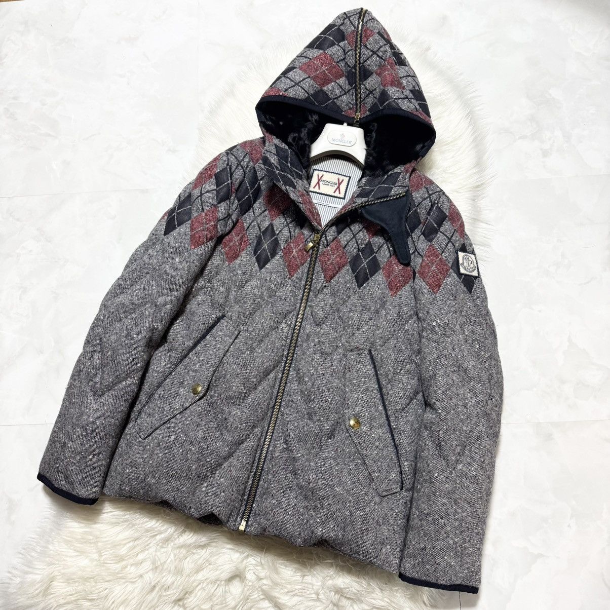 Moncler Gamme Bleu Moncler Gamme Bleu Lamb Fur Hooded Down Jacket Size US M / EU 48-50 / 2 - 7 Thumbnail
