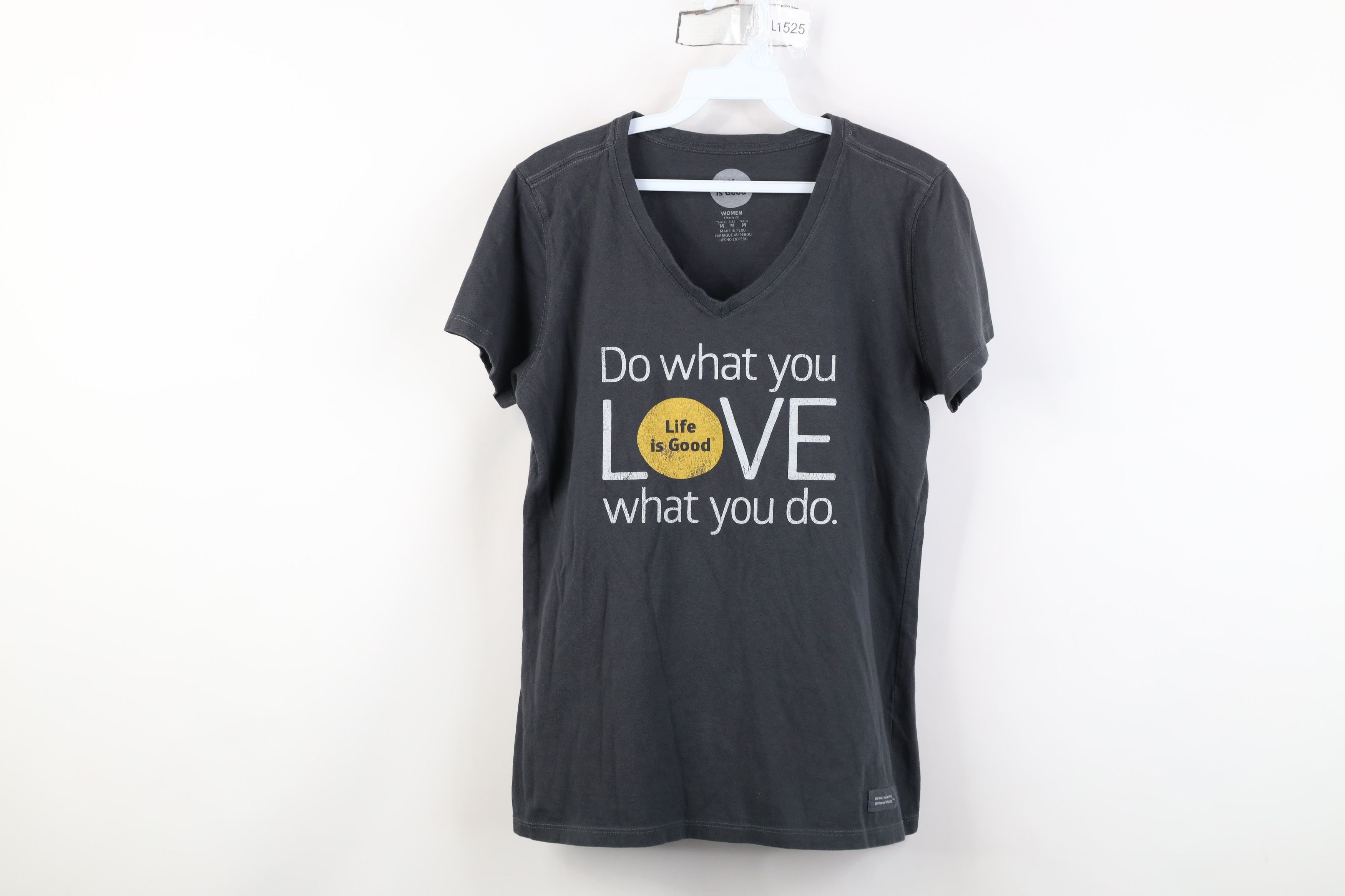 Life is Good Life Is Good Do What You Love What You Do T-Shirt V-Neck Size M / US 6-8 / IT 42-44 - 1 Thumbnail