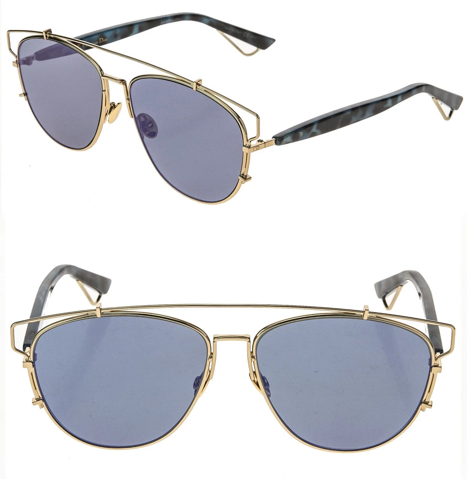 CHRISTIAN DIOR BLOSSOM Brown Green Sunglasses DIORBLOSSOM