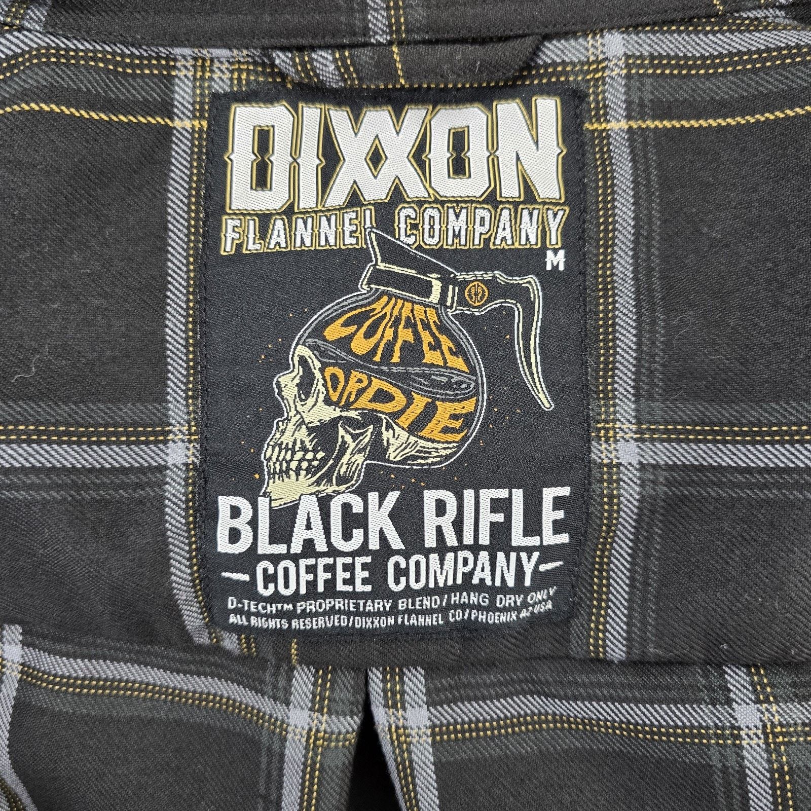 Dixxon Dixxon Black Rifle Coffee Co. Women Shirt Medium Black Plaid Size M / US 6-8 / IT 42-44 - 6 Thumbnail