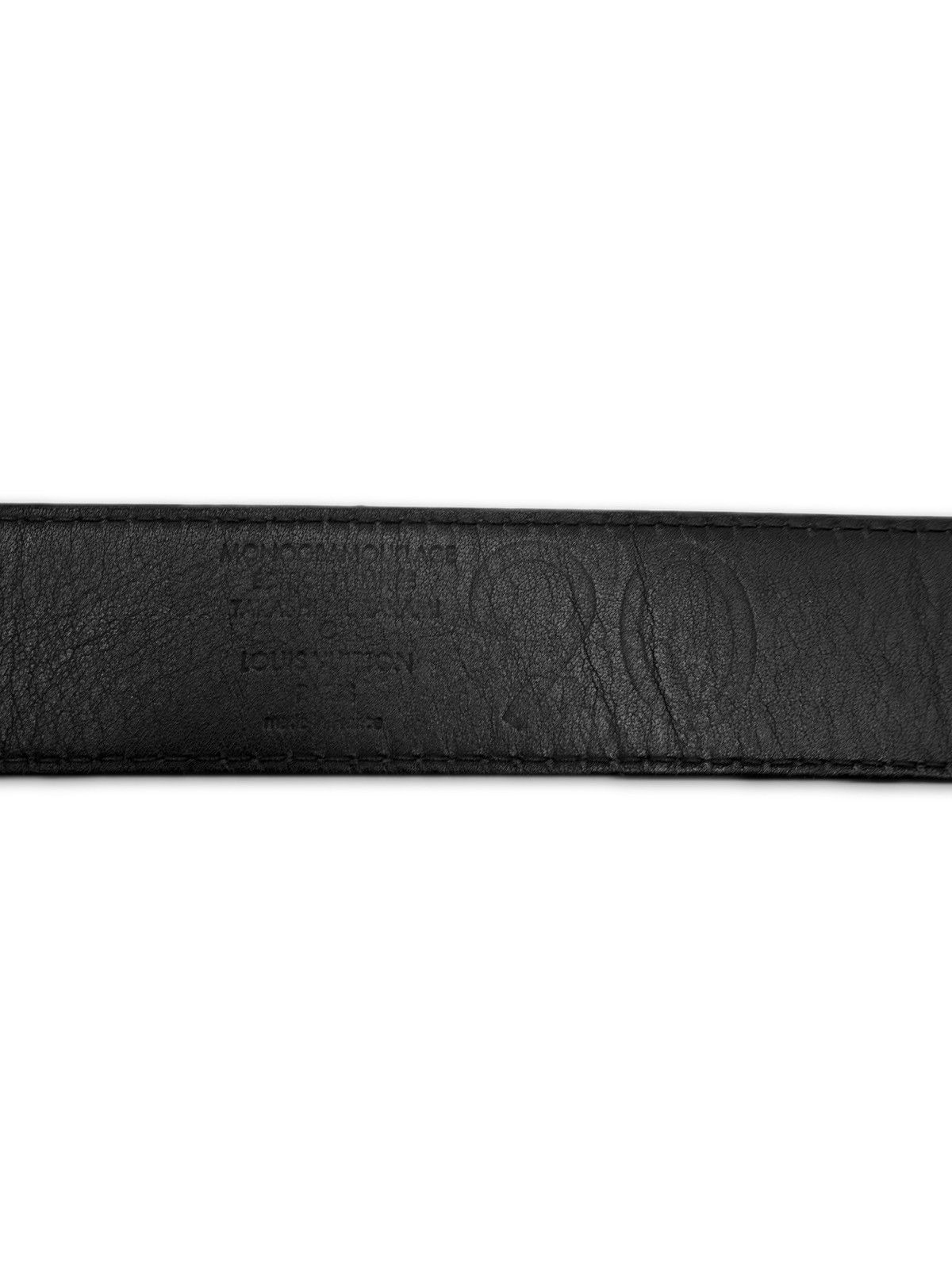 Louis Vuitton × Takashi Murakami 2007 Louis Vuitton x Takahashi Murakami Green Camo Leather Belt Size 34 - 5 Thumbnail