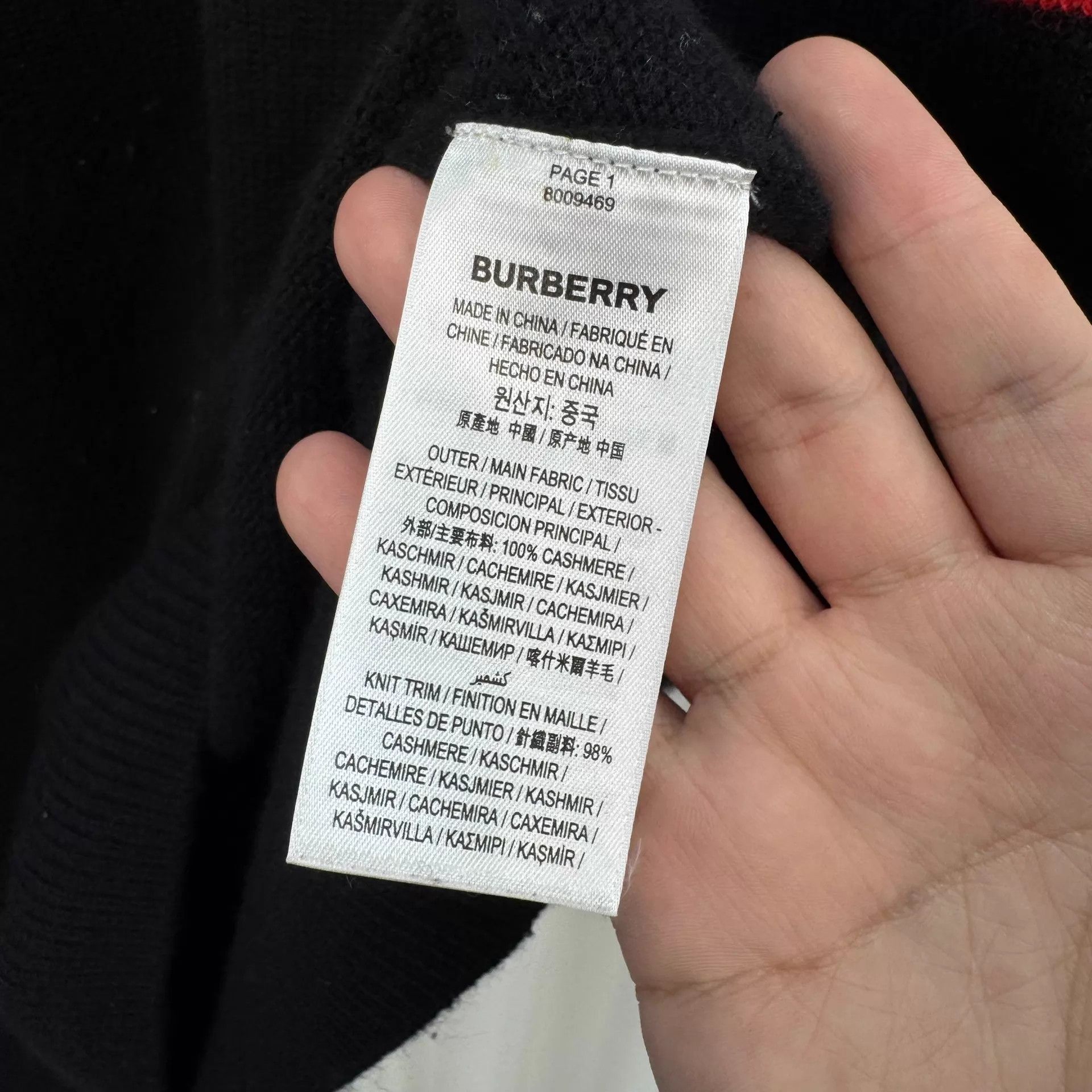 Burberry Burberry Striped Black Wool Knit Sweater L 98 New Size L / US 10 / IT 46 - 7 Thumbnail