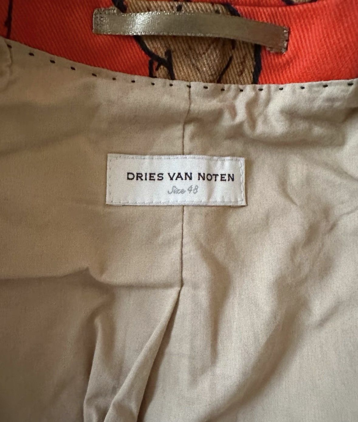 Dries Van Noten Hand paint floral smoking jacket