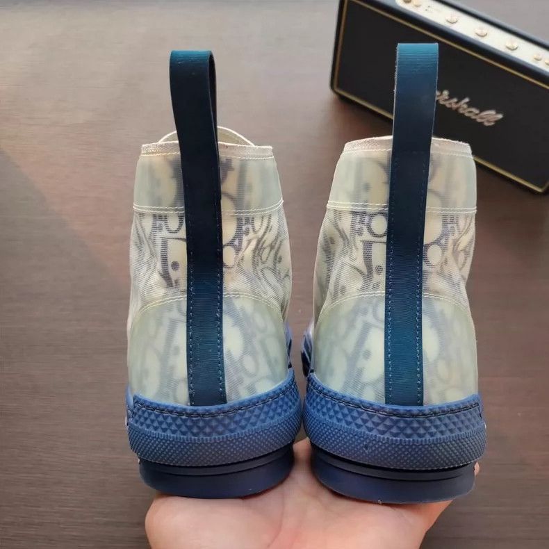 Dior Dior B23 High Sneakers with Blue Print-2506 Size US 10 / EU 43 - 6 Thumbnail