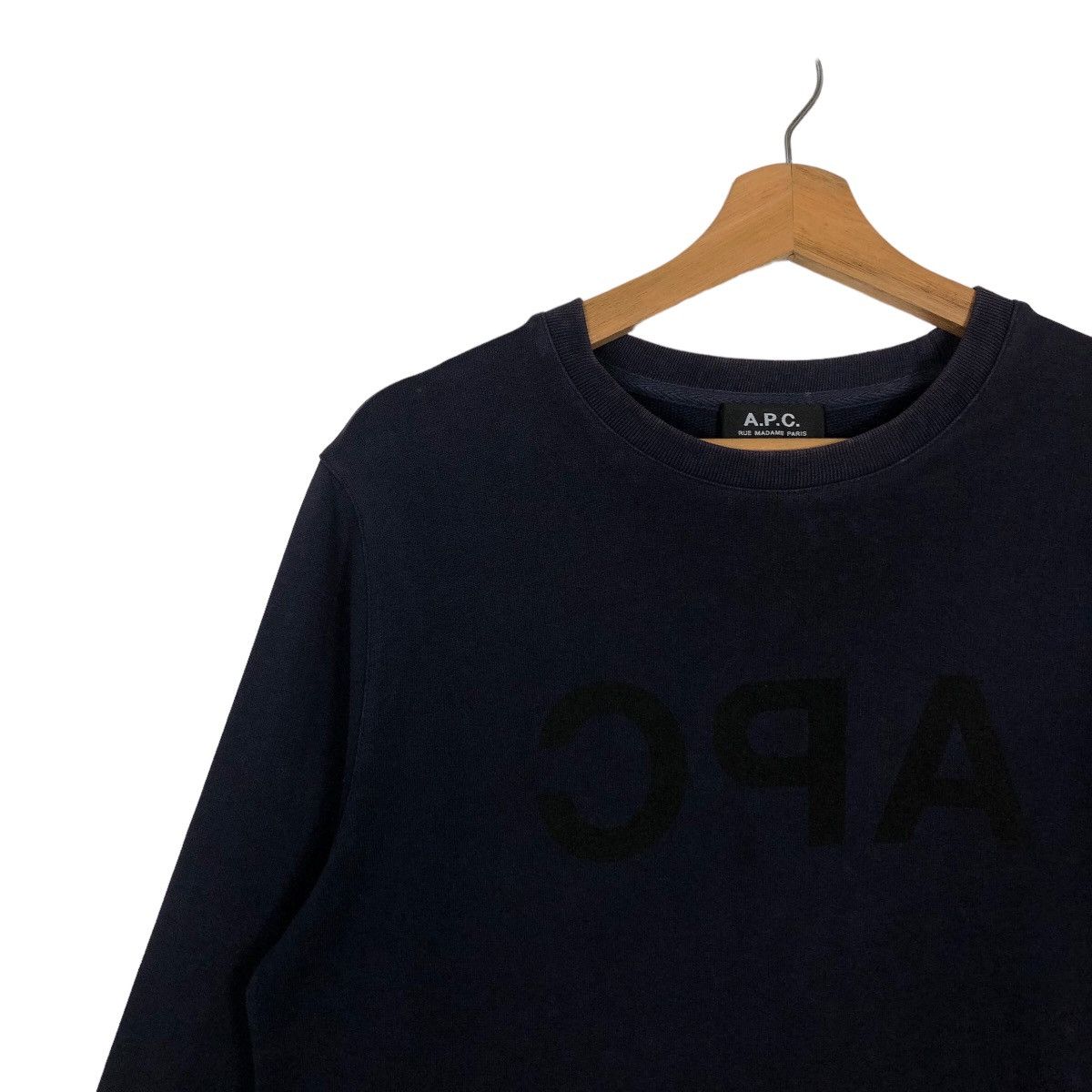 A.P.C. 🔥Rare Reversible Spell APC Sweatshirt Crewneck Big Logo Size US XS / EU 42 / 0 - 6 Thumbnail