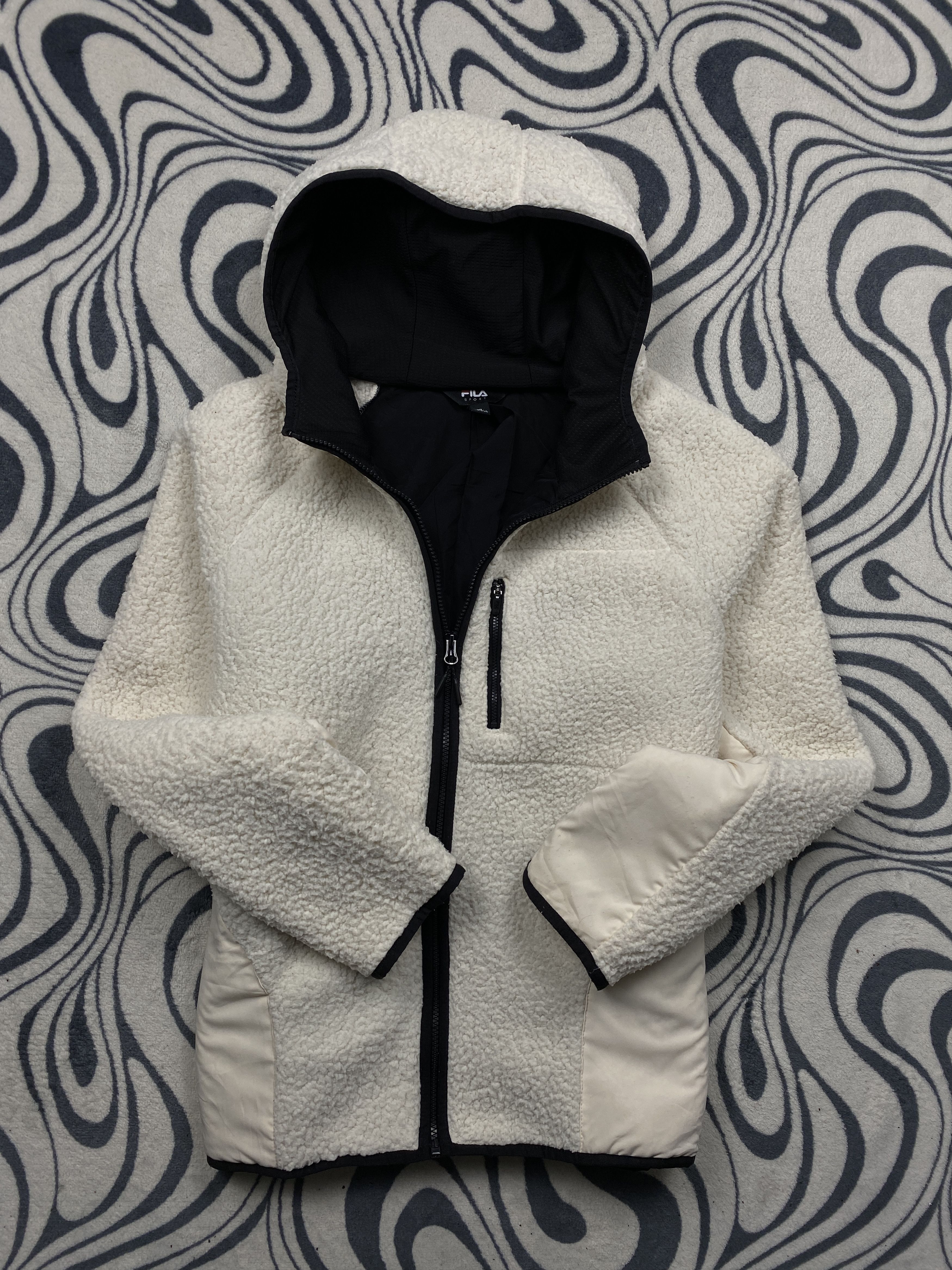 Fila Fila Teddy Sherpa Fleece Zip Hoodie Y2K Size US XL / EU 56 / 4 - 1 Thumbnail
