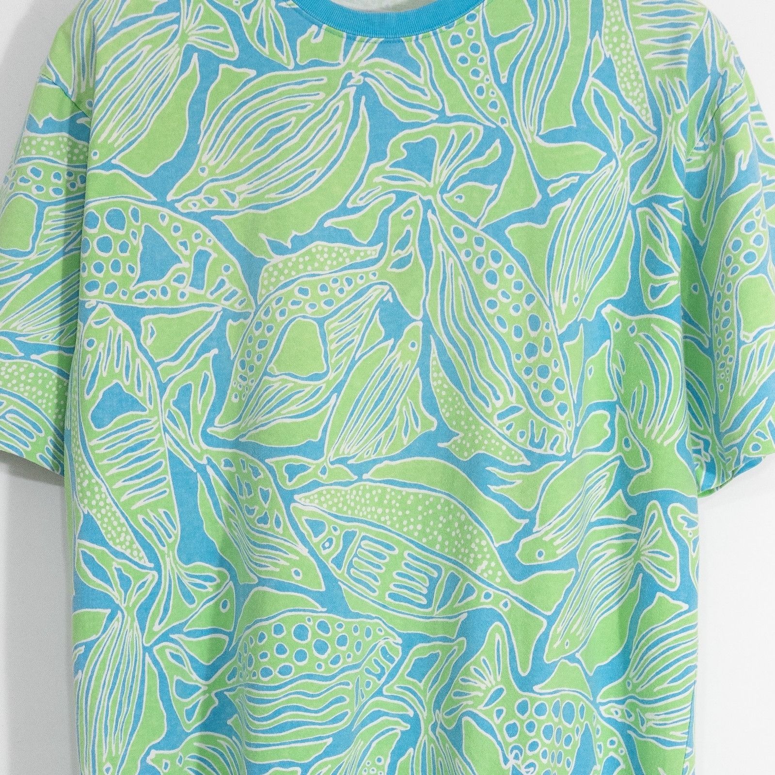 J.Crew Vintage 90s J.Crew Fish Floral Print Tee L - Single Stitch Size US L / EU 52-54 / 3 - 3 Thumbnail