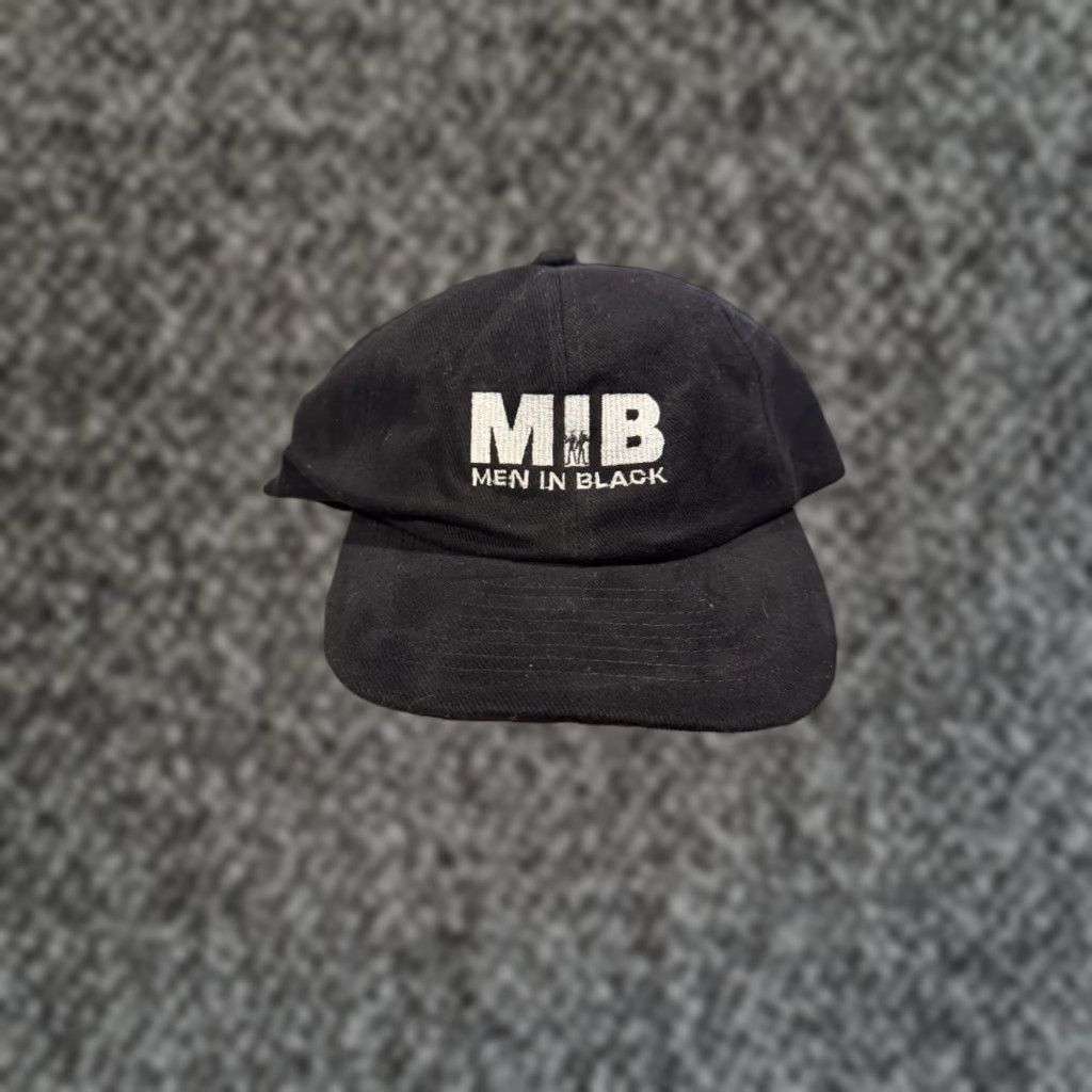 Lee VINTAGE MIB Hat Snapback Men One Size Black 90s Movie Tommy Lee Will Smith Mohr’s Cap Adjustable Mens Size ONE SIZE - 1 Thumbnail