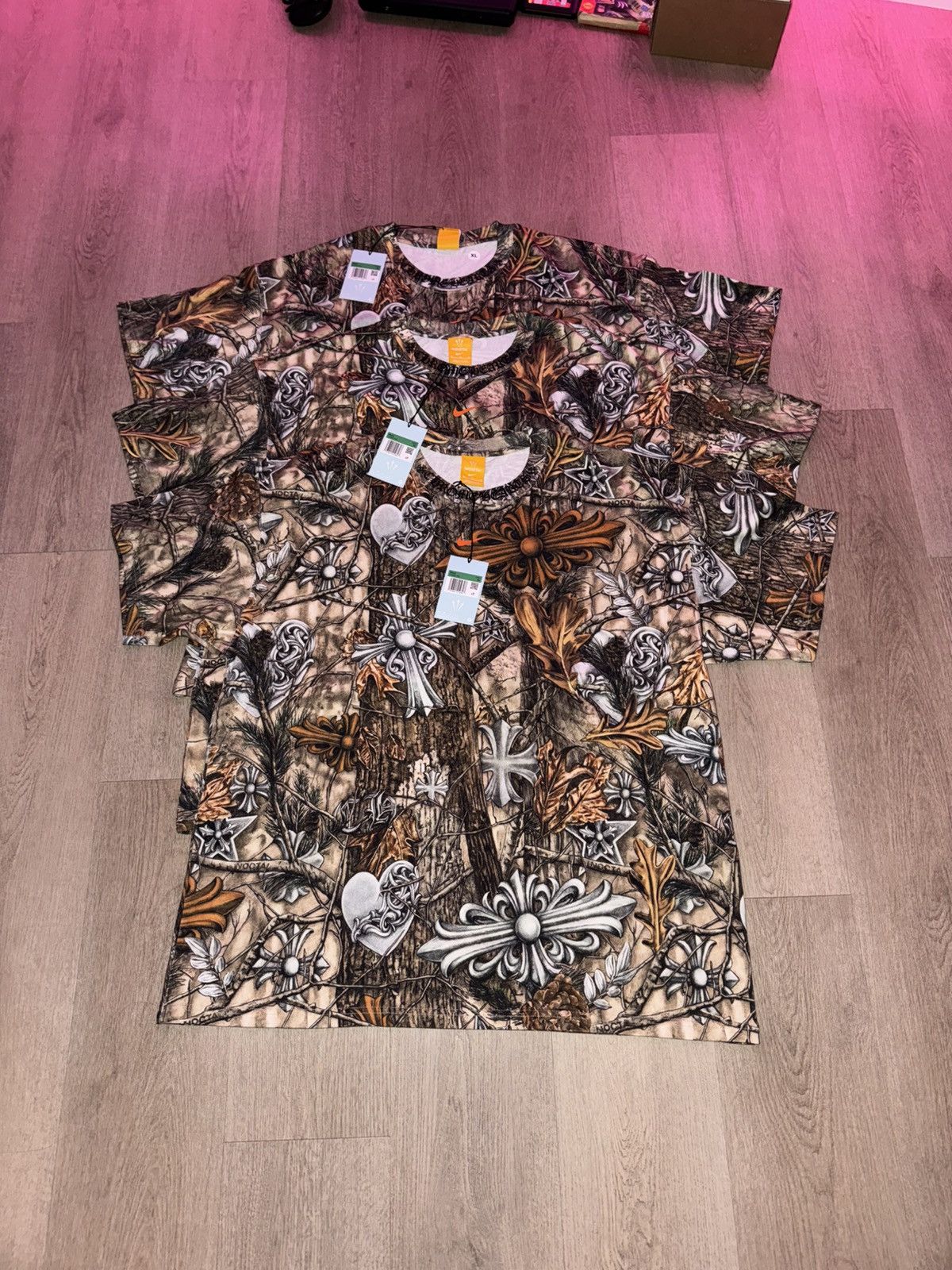 CHROME HEARTS × NOCTA X DRAKE CAMO HORSESHOE TEE