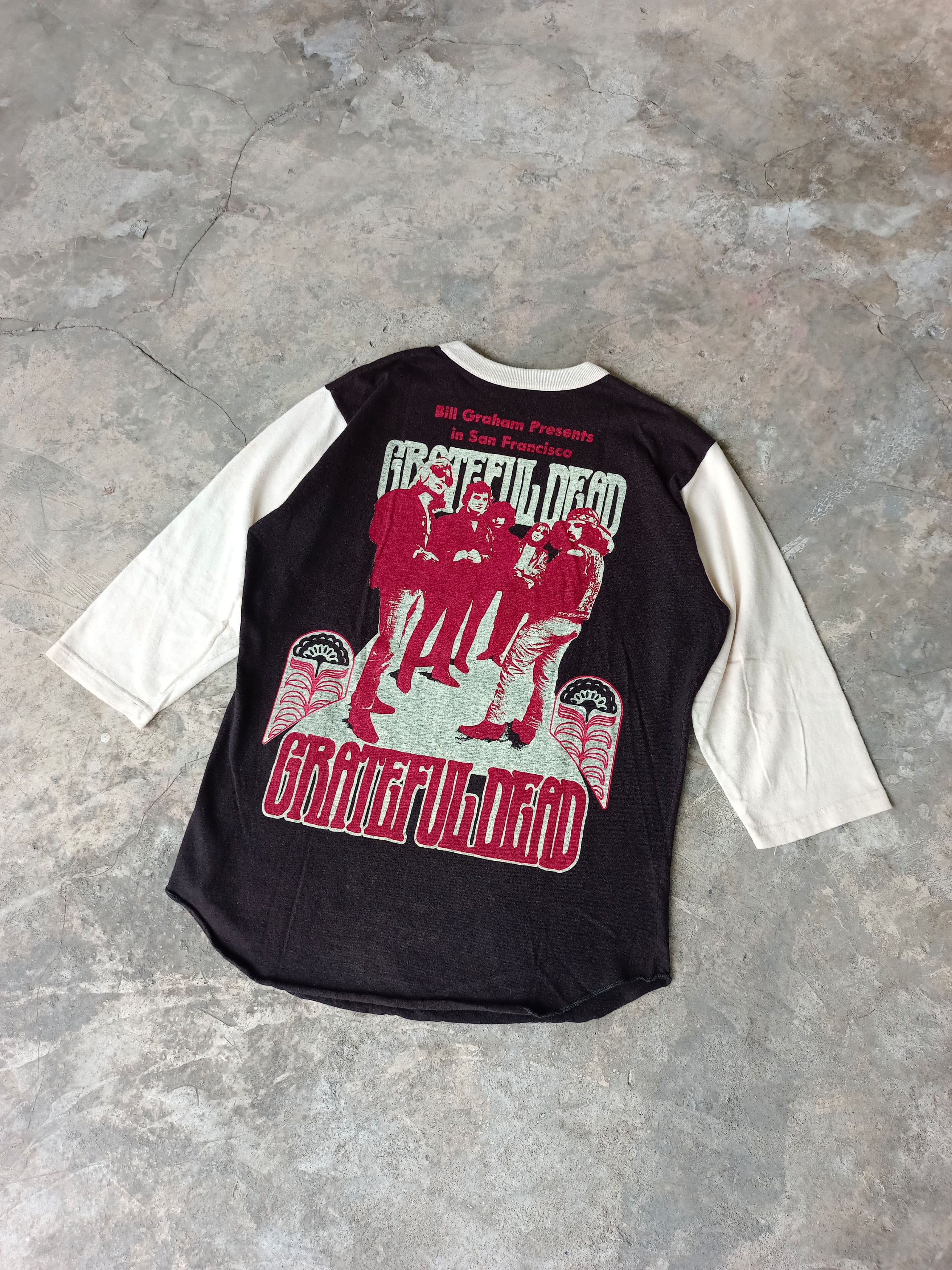Band Tees × Grateful Dead × Vintage Grateful Dead "Fillmore Auditorium" Raglan Size US XL / EU 56 / 4 - 2 Thumbnail