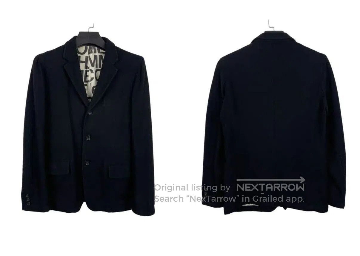 Comme des Garcons Homme Plus Black Lightweight Blazer Jacket Size S. Size US S / EU 44-46 / 1 - 1 Thumbnail