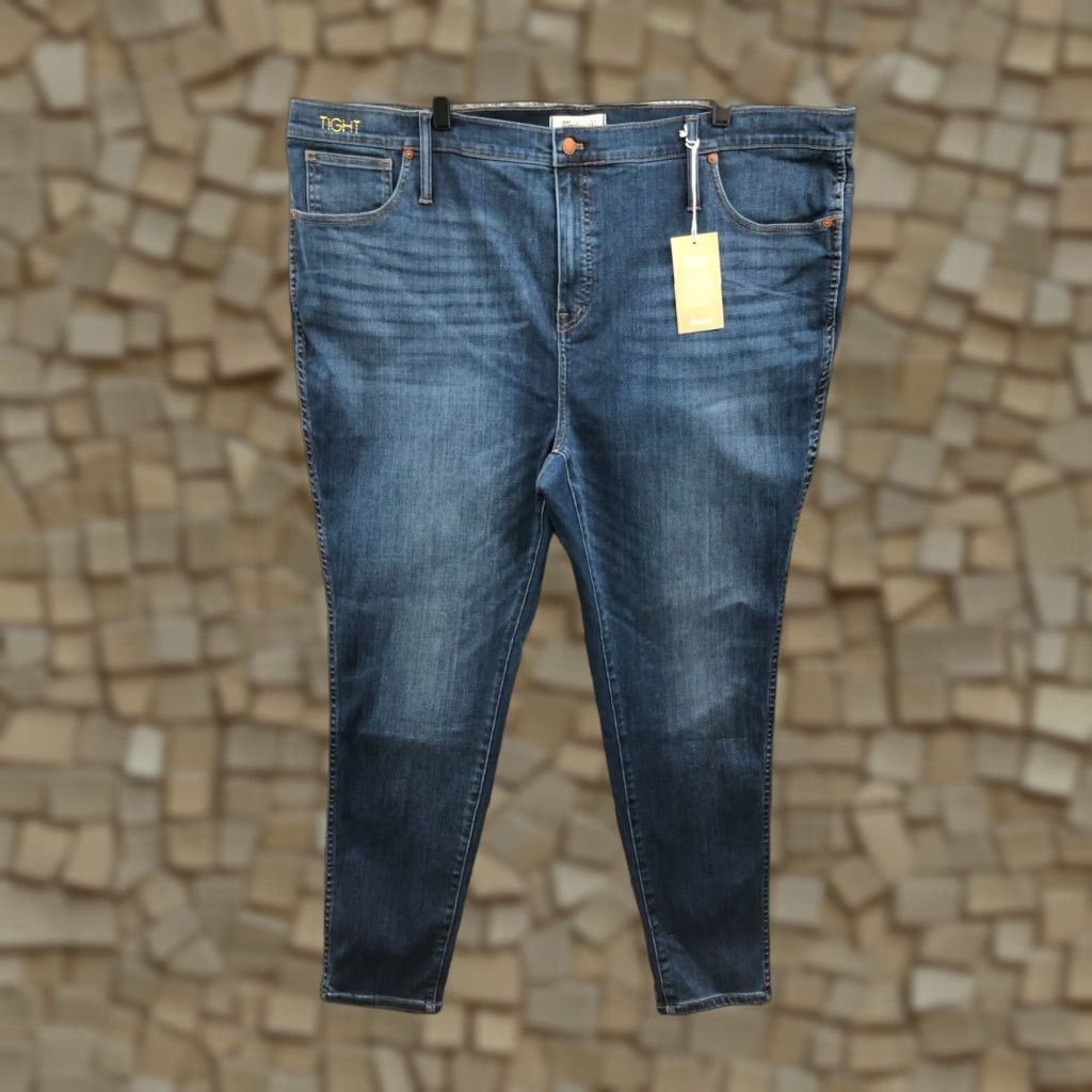Madewell Madewell High Rise Skinny Jeans Plus Size 37 Womens Medium Wash Blue Size 25" / US 0 / IT 36 - 1 Thumbnail