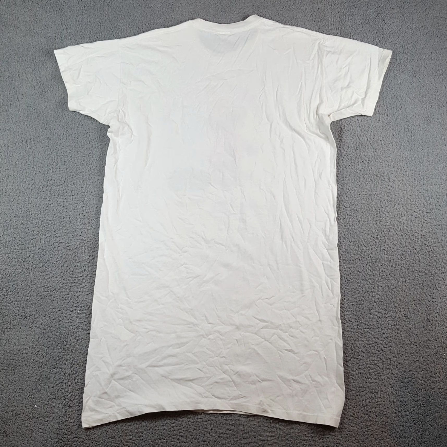 Anvil VINTAGE Caboodle Bear Sleep Tee One Size T-Shirt White Cotton Anvil Women 90s Teddy Cute Rock Vintage Y2K Outdoors Size ONE SIZE - 7 Thumbnail