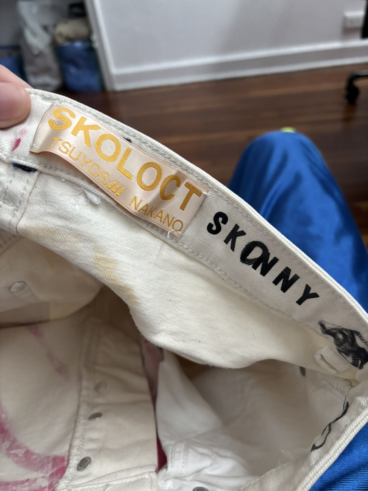 Skoloct Skoloct hand painted graffiti jeans Size US 30 / EU 46 - 3 Thumbnail