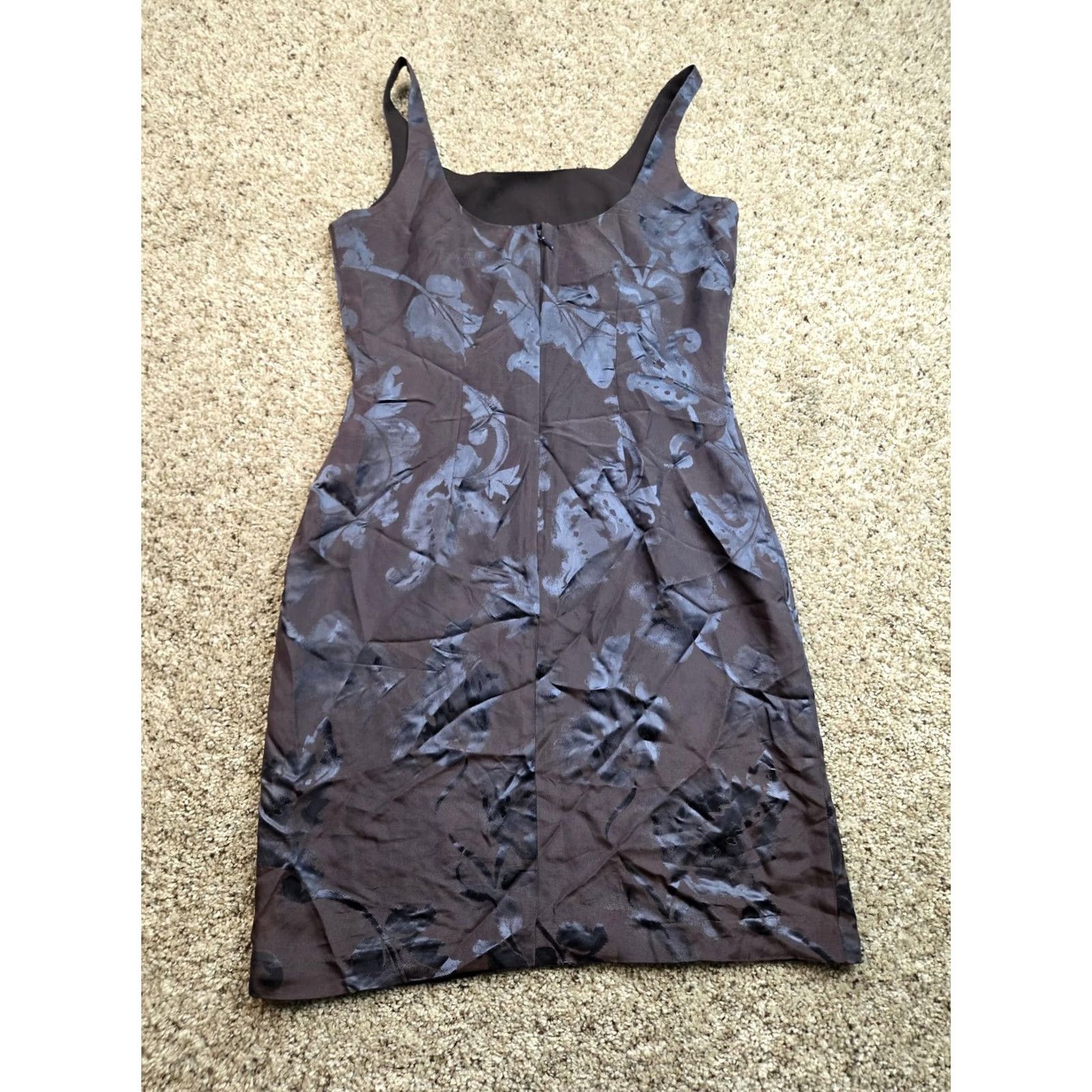 Banana Republic VINTAGE Banana Republic Dress Womens 2 Brown Floral Sleeveless Sheath Lined NWT Size XS / US 0-2 / IT 36-38 - 6 Thumbnail