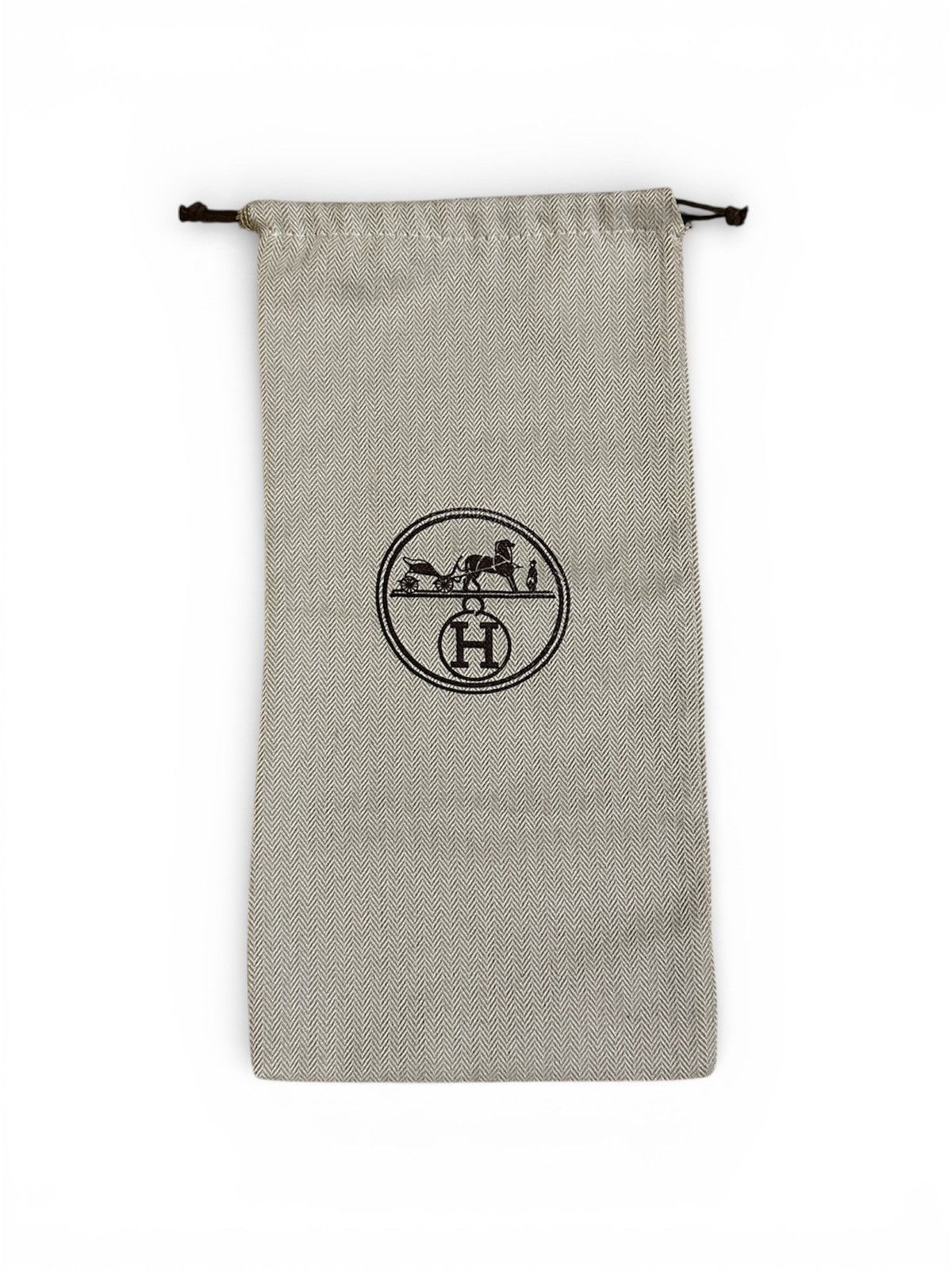 Hermes Hermes Chevron Pattern Herringbone Dust Bag Medium 21x45 cm Size ONE SIZE - 1 Thumbnail