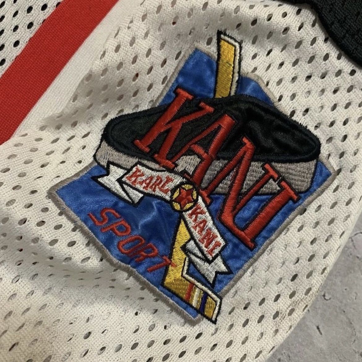 Vintage 90s Karl Kani Sport Hockey Jersey 2PAC Style