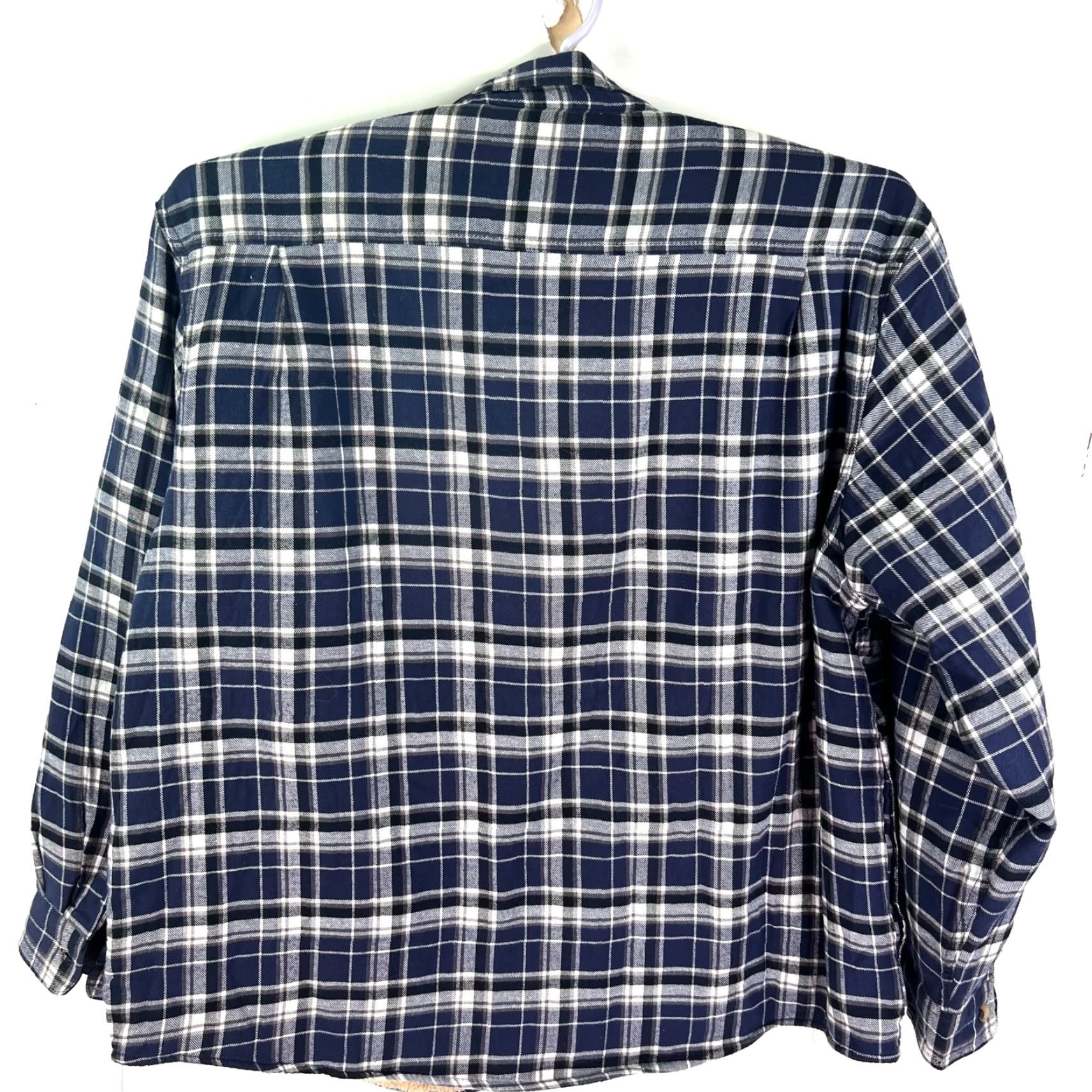Wrangler VINTAGE Wrangler Shirt Mens 3XL Blue Plaid Sherpa Lined Button-Up Casual Western Outdoor Classic Workwear Size US XXL / EU 58 / 5 - 5 Thumbnail