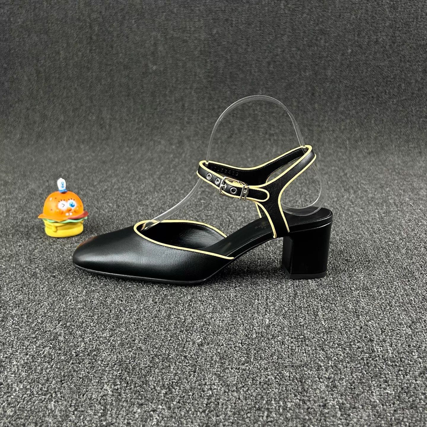Hermes HERMES Kristen Mary Jane Sandals EUR39 Yellow Trim Size US 8.5 / IT 38.5 - 3 Thumbnail