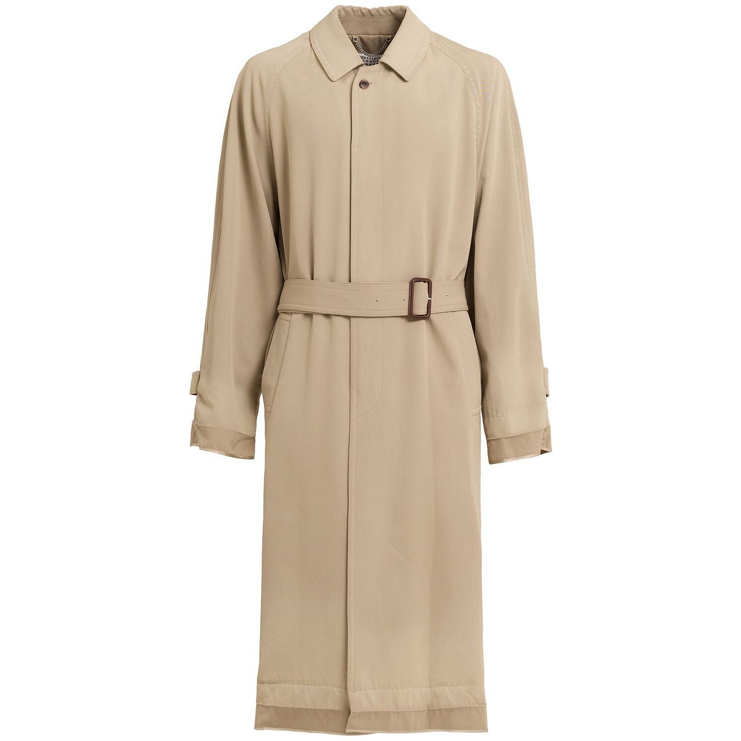 Maison Margiela MAISON MARGIELA Beige Wool Long Coat New & Authentic (Men's Size US L / EU 52-54 / 3 - 1 Thumbnail