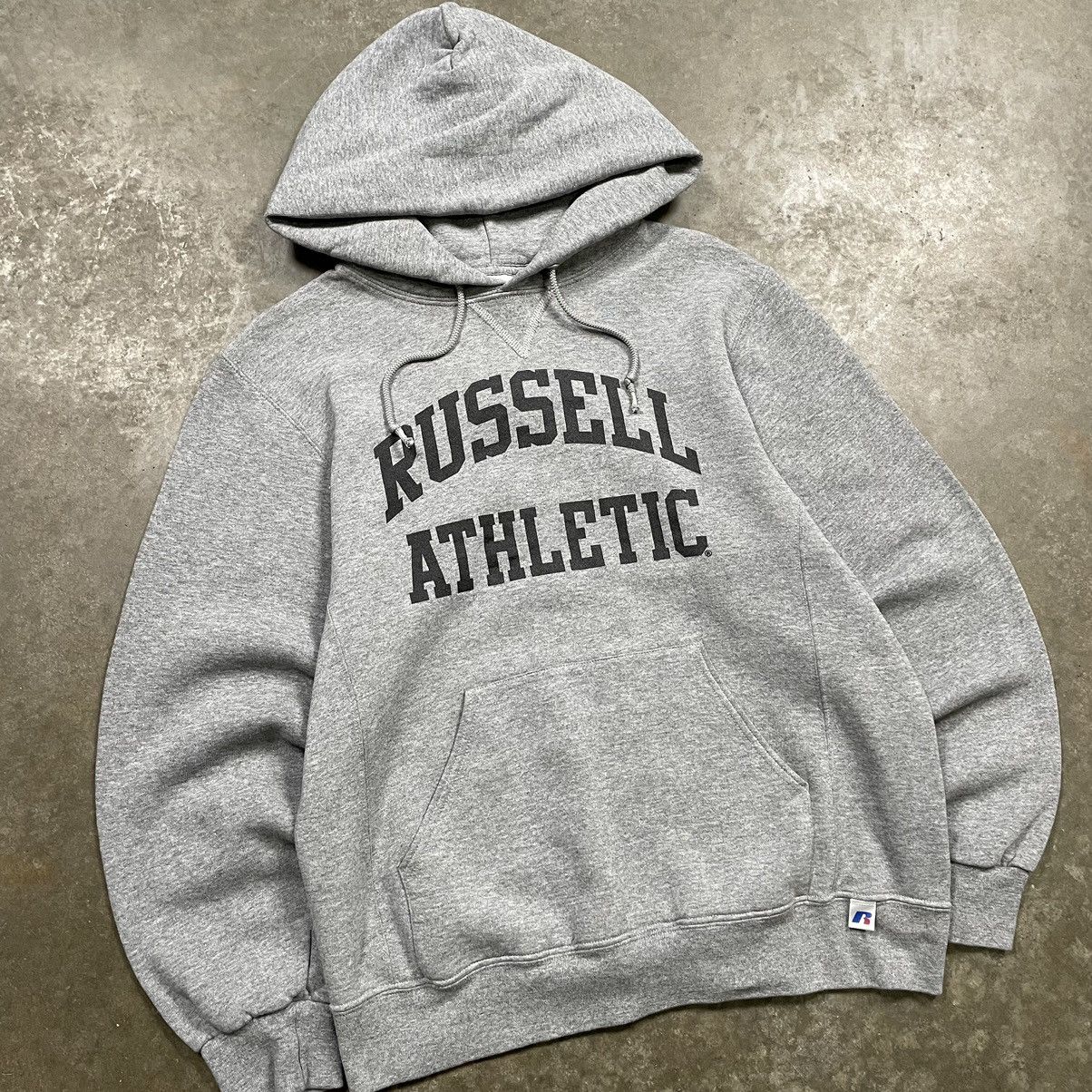 Russell Athletic × Vintage Vintage Russell Athletic College Arc Spell Out Hoodie 90s Size US M / EU 48-50 / 2 - 2 Thumbnail