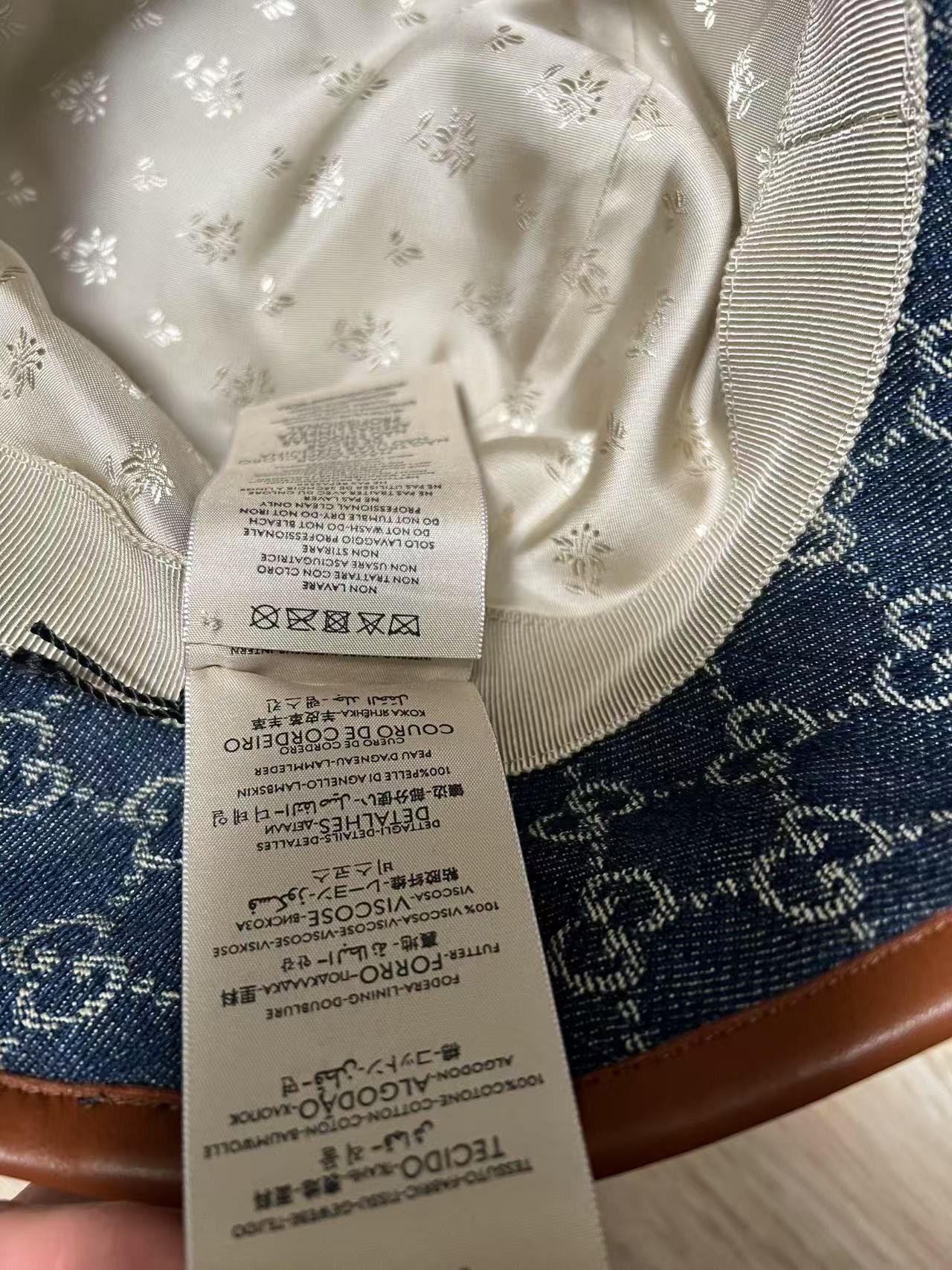 Gucci Gucci GG Denim Bucket Hat Size ONE SIZE - 6 Thumbnail