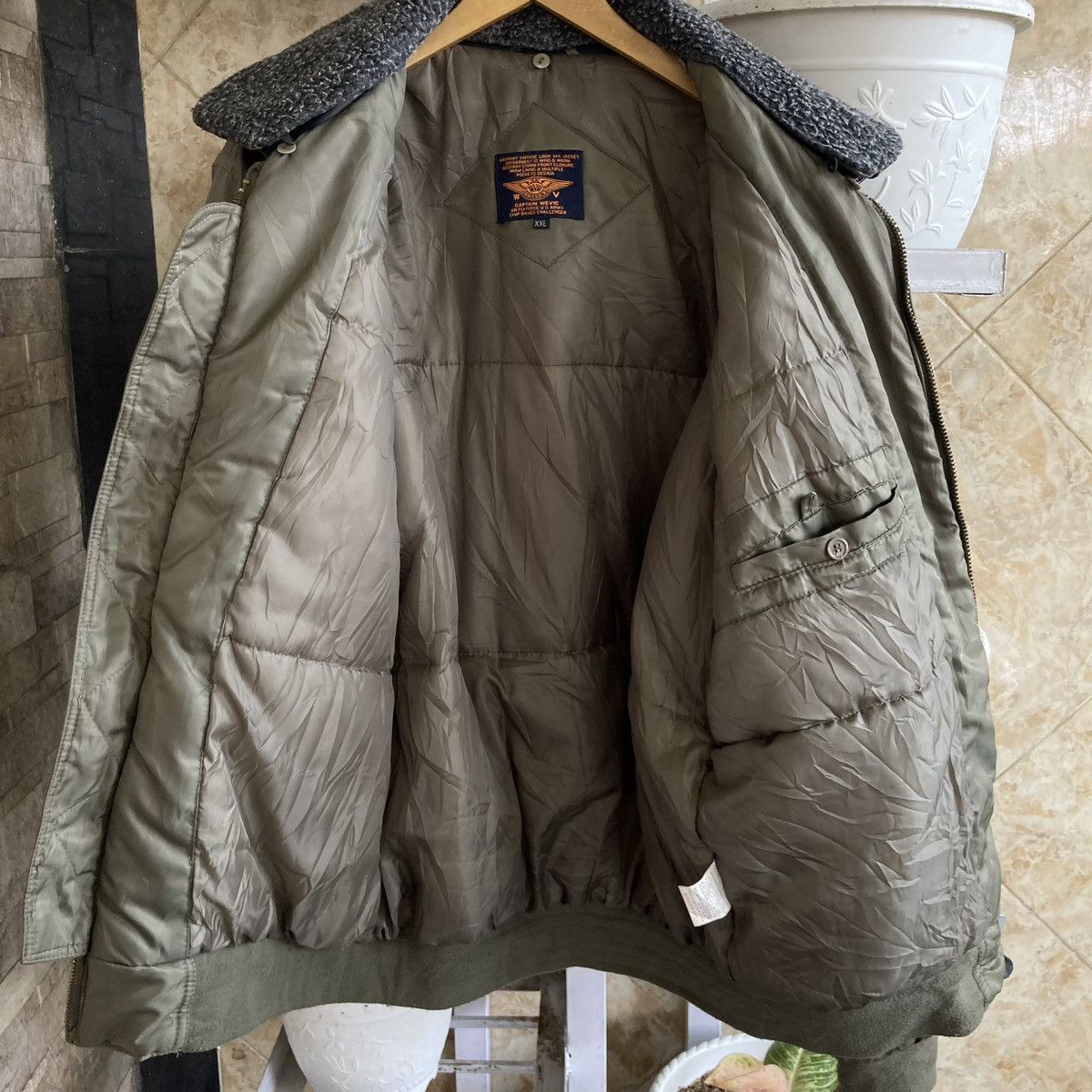 Vintage Vtg Wevic Air Fly Force US Army MA Bomber Military OG Jacket Size US XXL / EU 58 / 5 - 9 Thumbnail