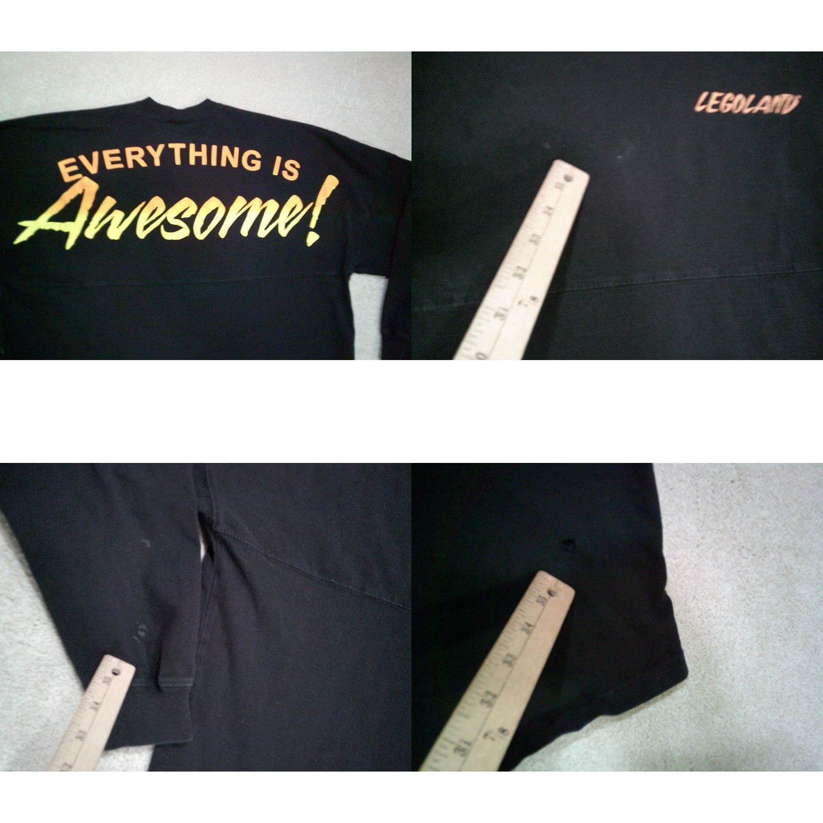 Doublet VINTAGE Legoland T Shirt Mens Medium Black Double Sided Spellout Size US M / EU 48-50 / 2 - 8 Thumbnail