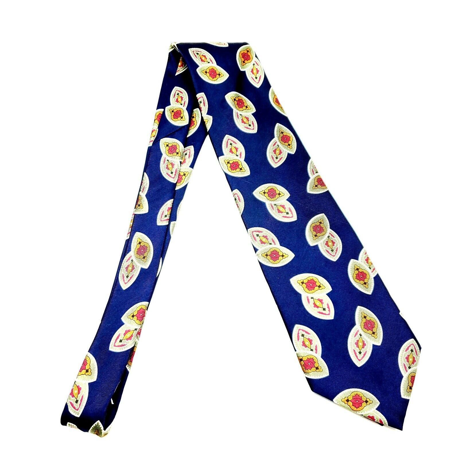 Christian Dior Monsieur Christian Dior Monsieur Silk Tie Print Blue Italy Classic Size ONE SIZE - 6 Thumbnail