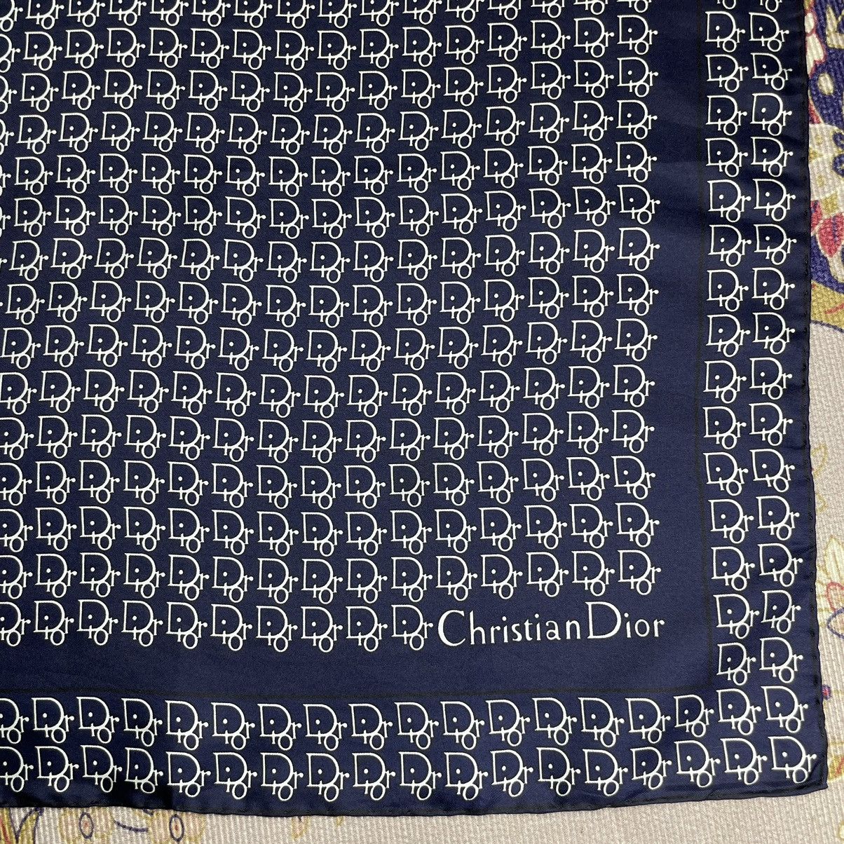 Christian Dior Monsieur Christian Dior Monogram Silk Scarf Size ONE SIZE - 4 Thumbnail