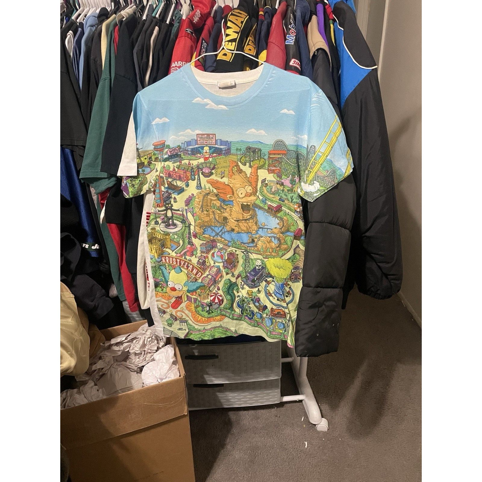 Universal Studios Size S-Universal Studios Simpsons Krustyland AOP T Shirt Size US S / EU 44-46 / 1 - 1 Thumbnail